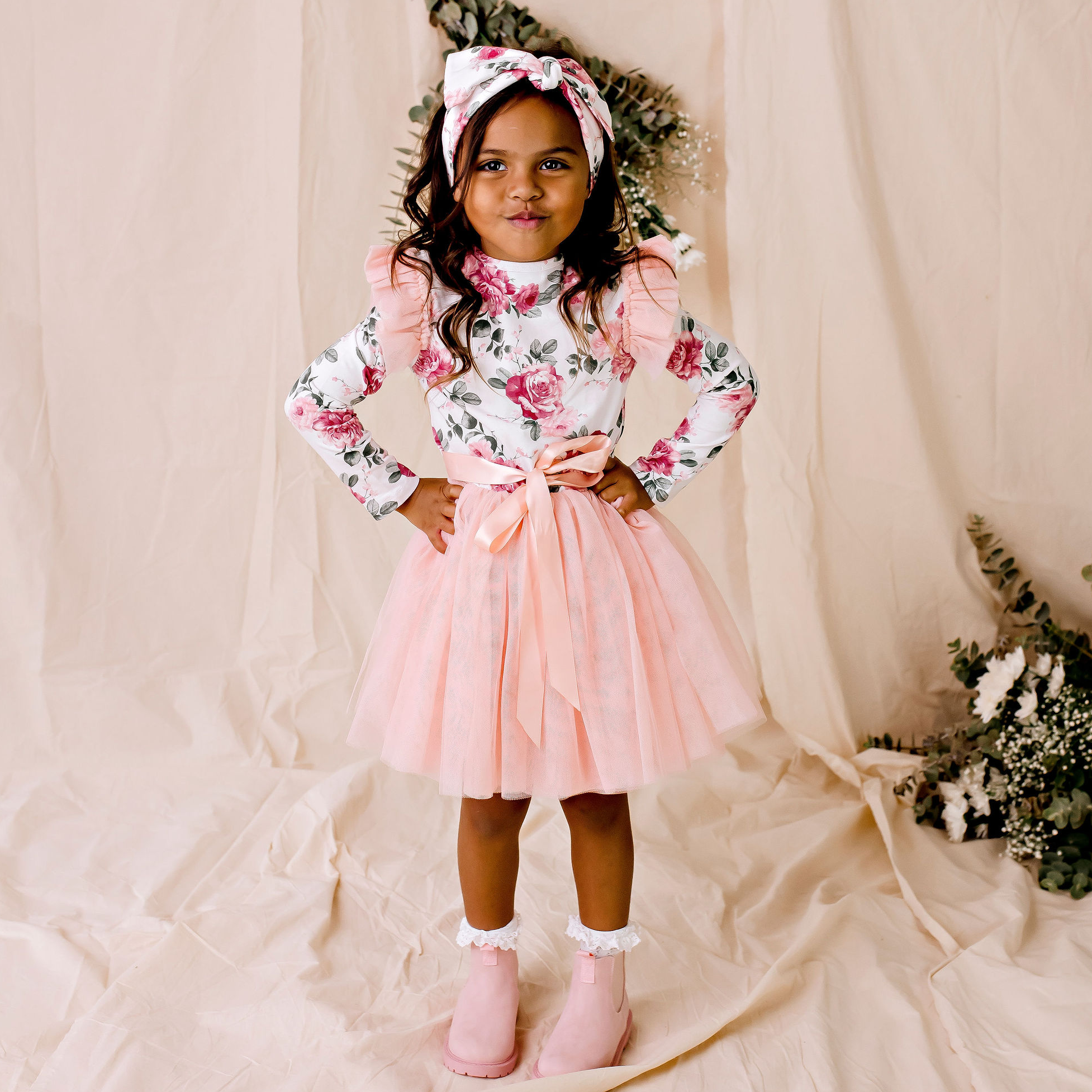 Tilly Floral L/S Tutu Dress