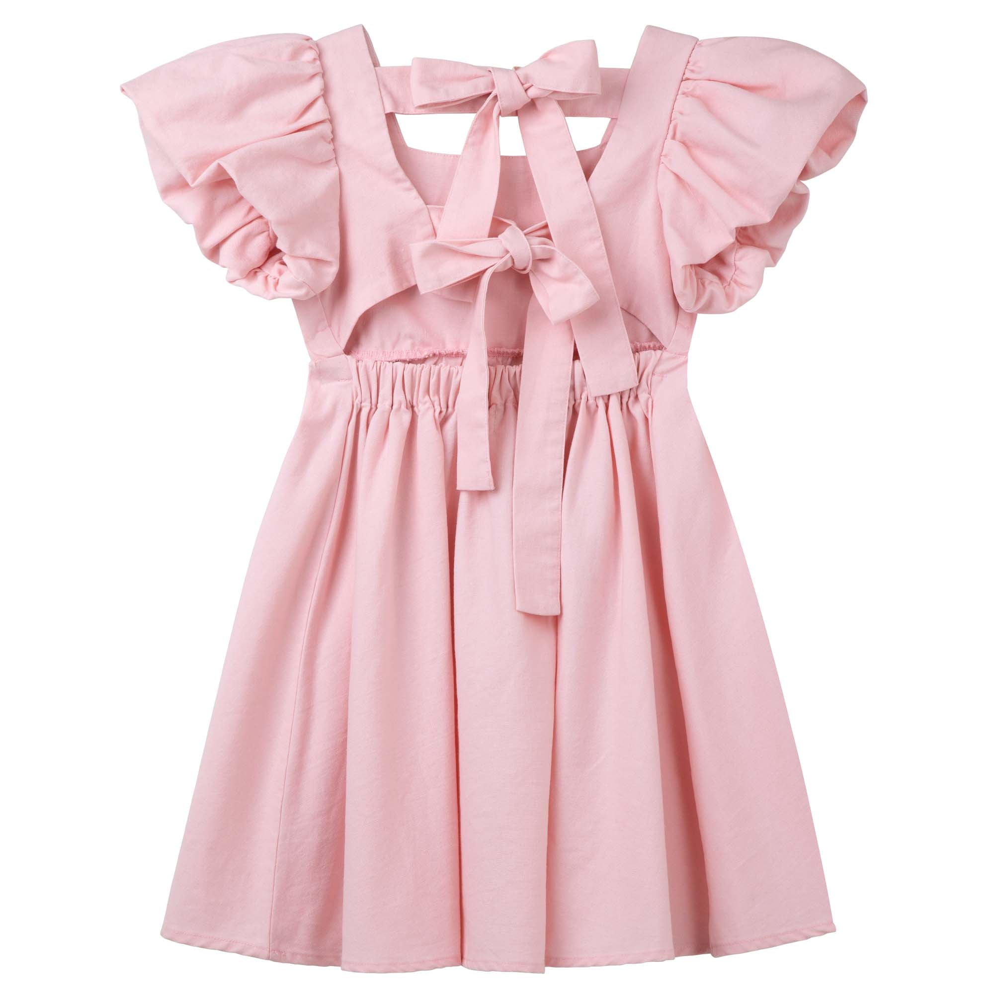 Grace Tie Back Dress - Pink