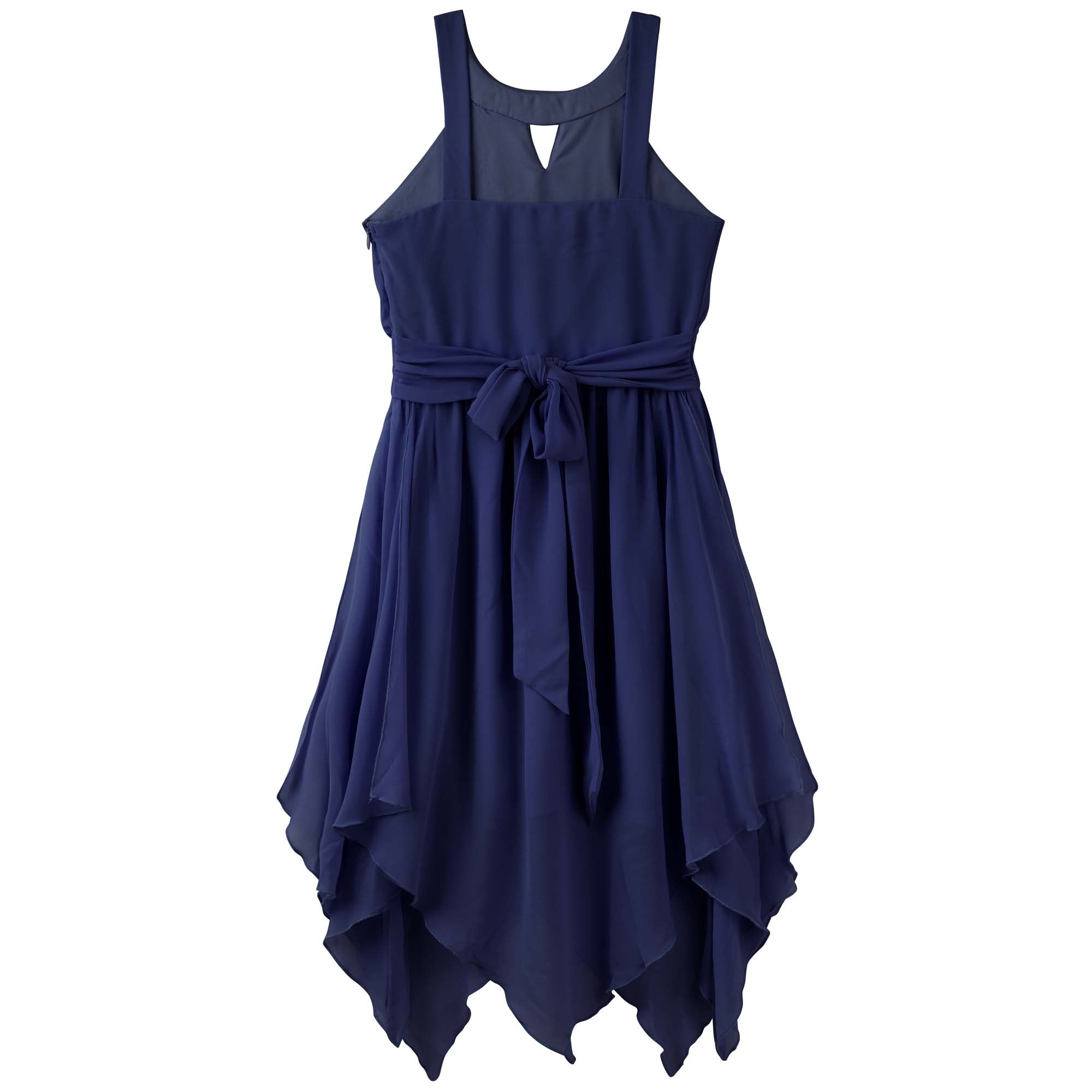 Angelene Panelled Dress - Navy