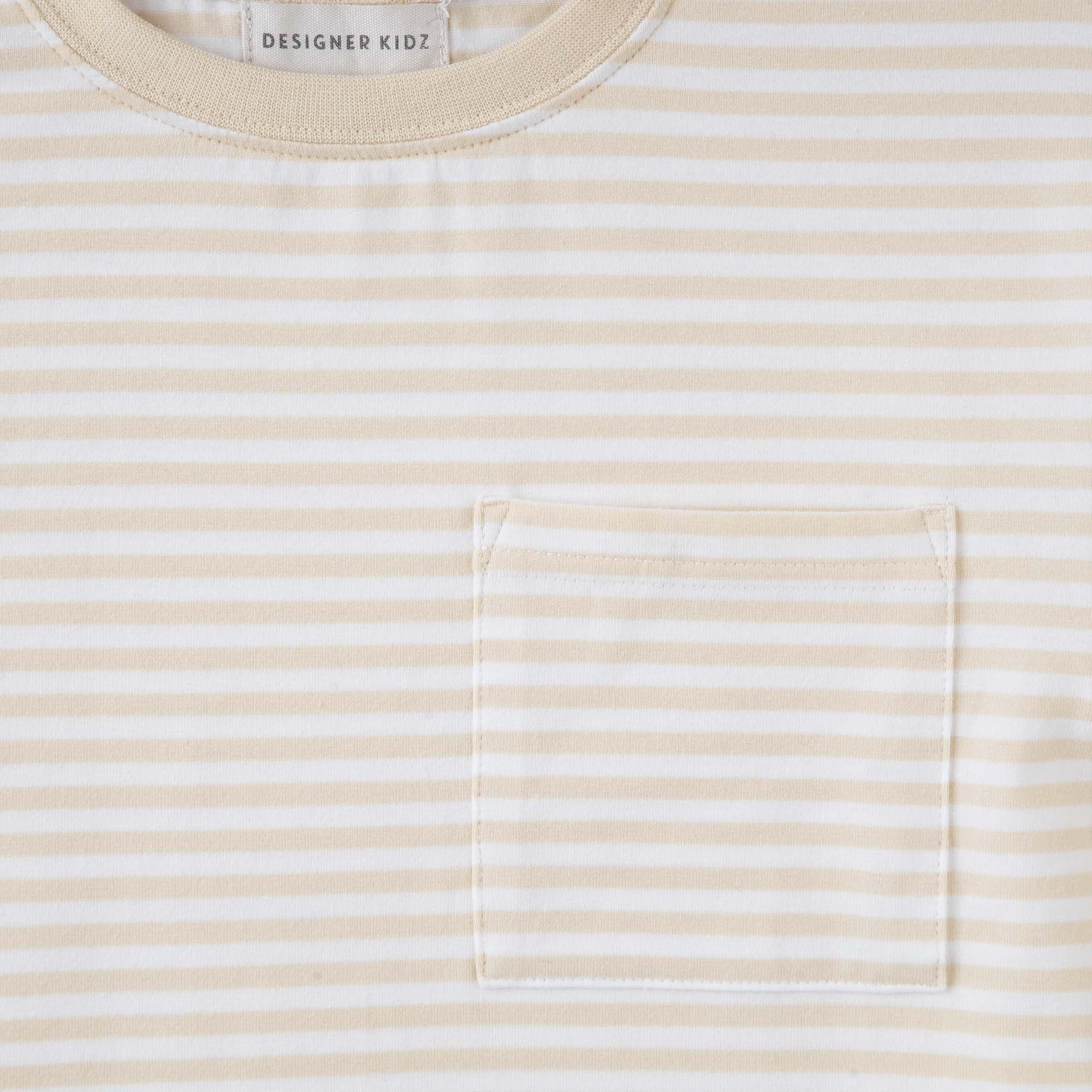 Hugo S/S Stripe T-Shirt - Oat