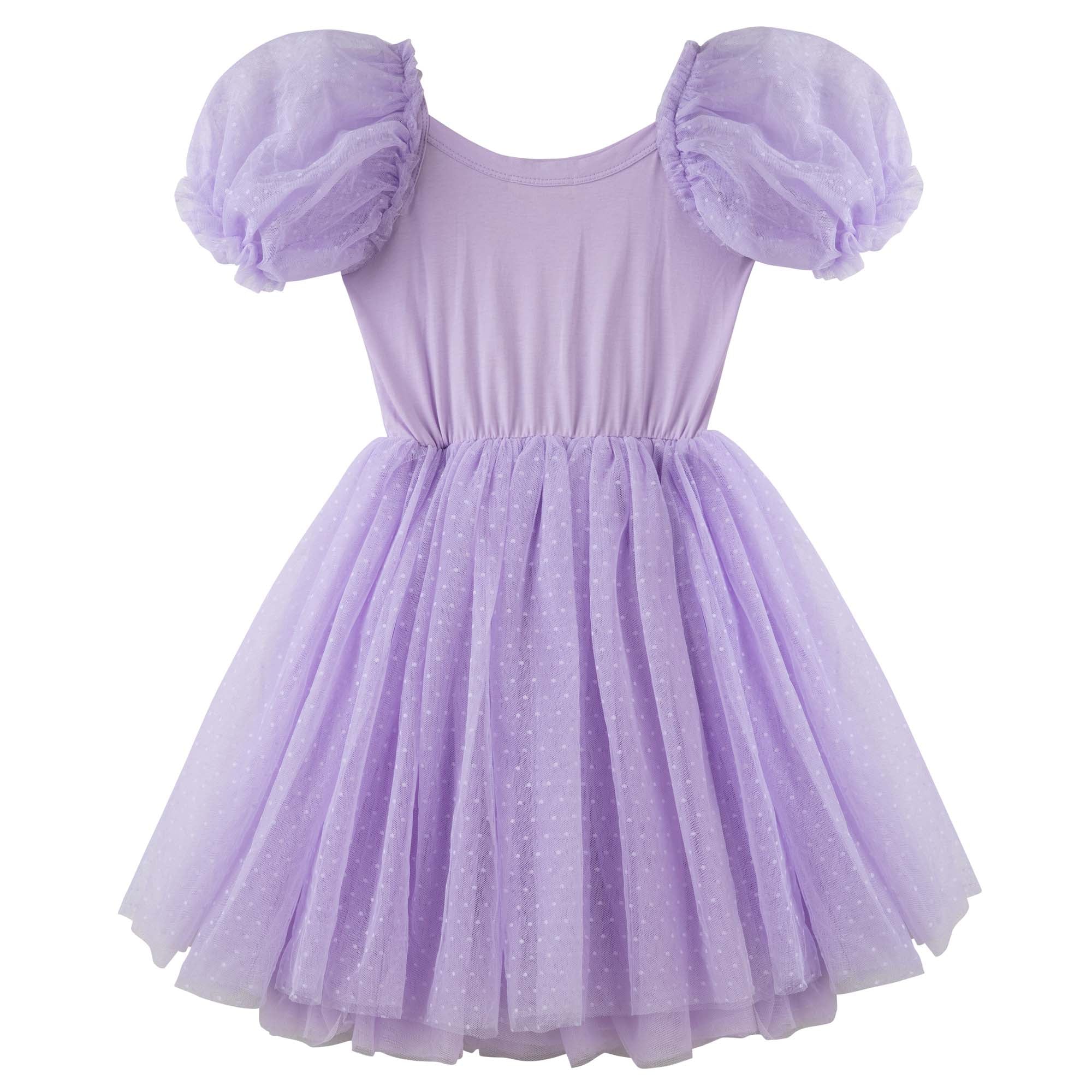 Eloise Puff Sleeve Dress - Lilac