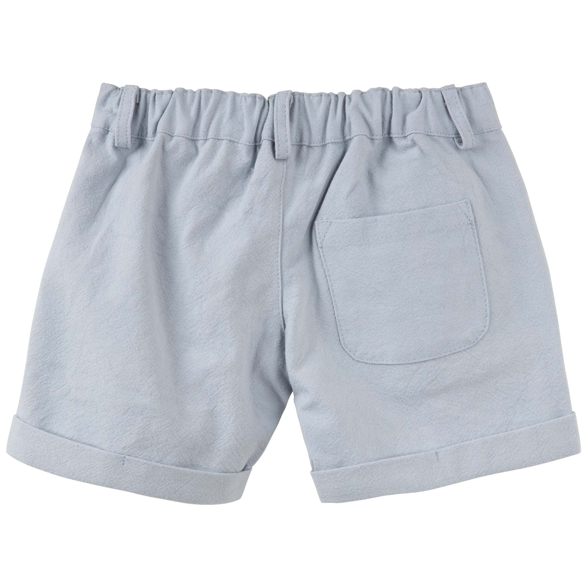 Finley Linen Shorts - Ice Blue