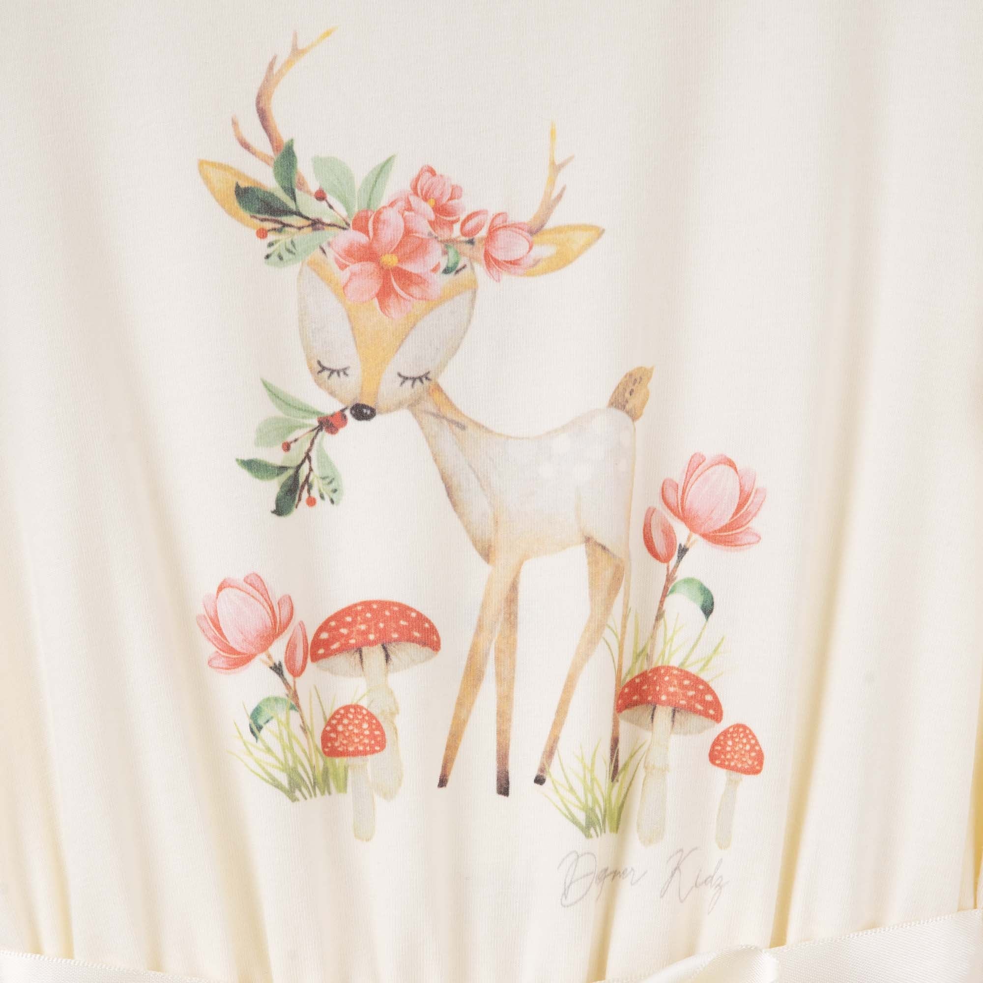 Reindeer Garden Tutu Dress - Antique Cream