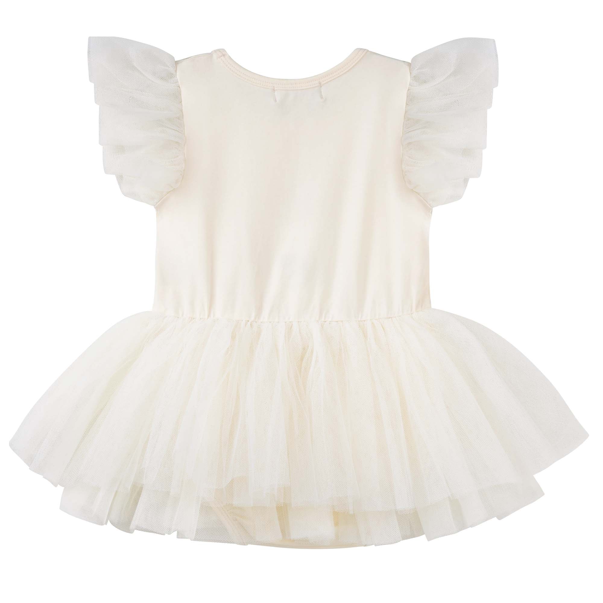 Reindeer Garden Tutu Romper - Antique Cream