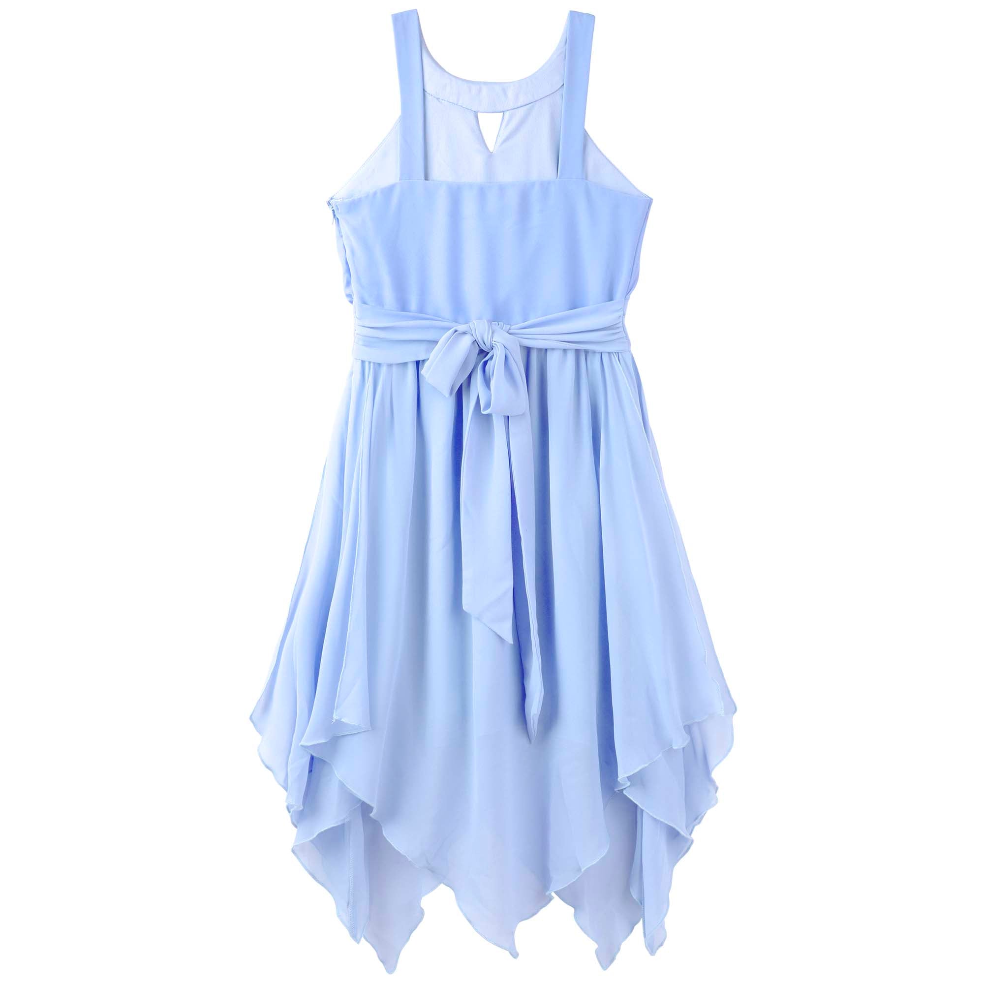 Angelene Panelled Dress - Blue - Designer Kidz