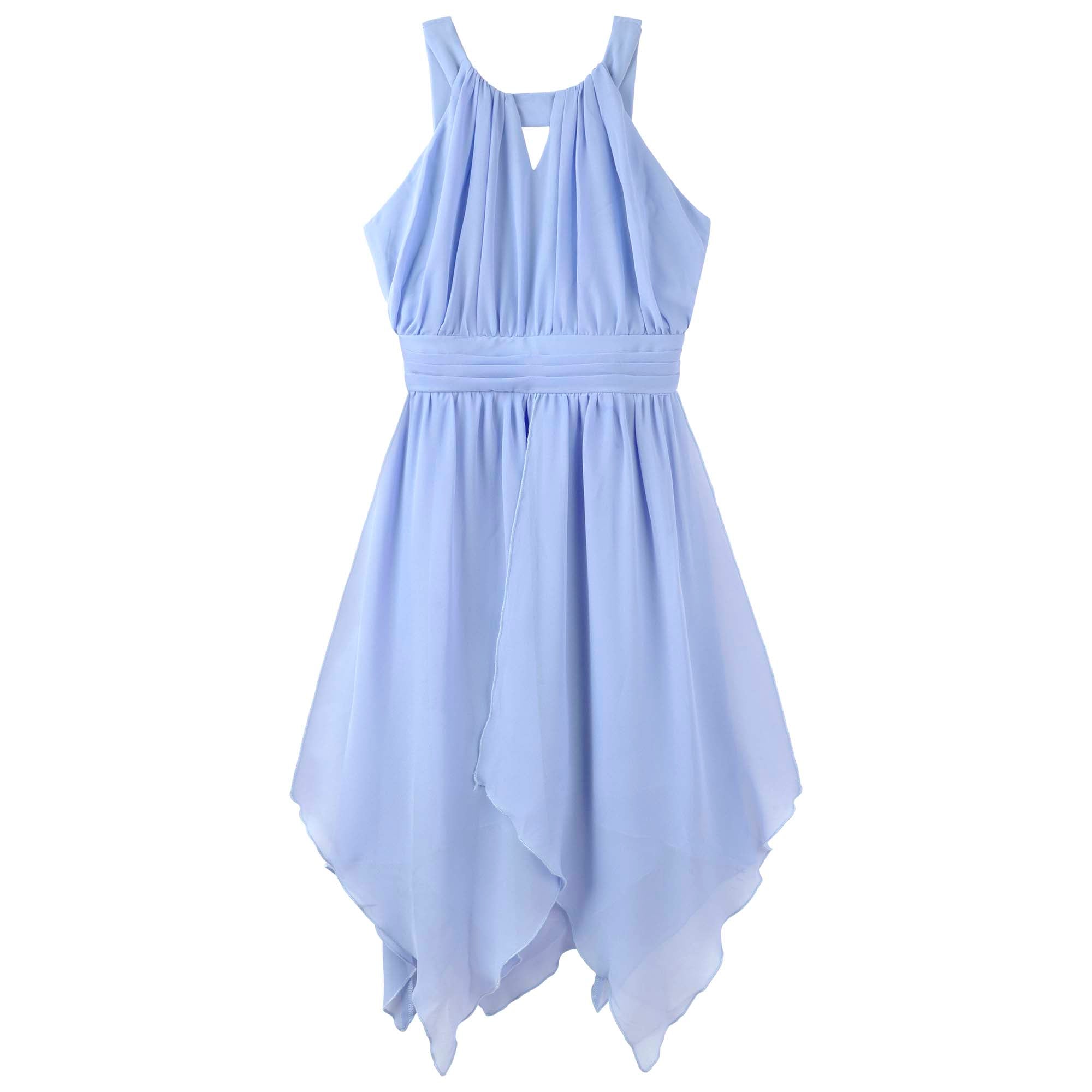 Angelene Panelled Dress - Blue - Designer Kidz