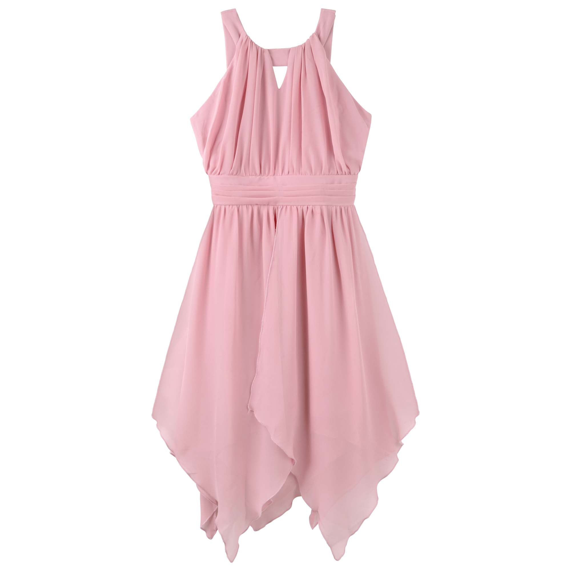 Angelene Panelled Dress - Dusty Rose - Designer Kidz