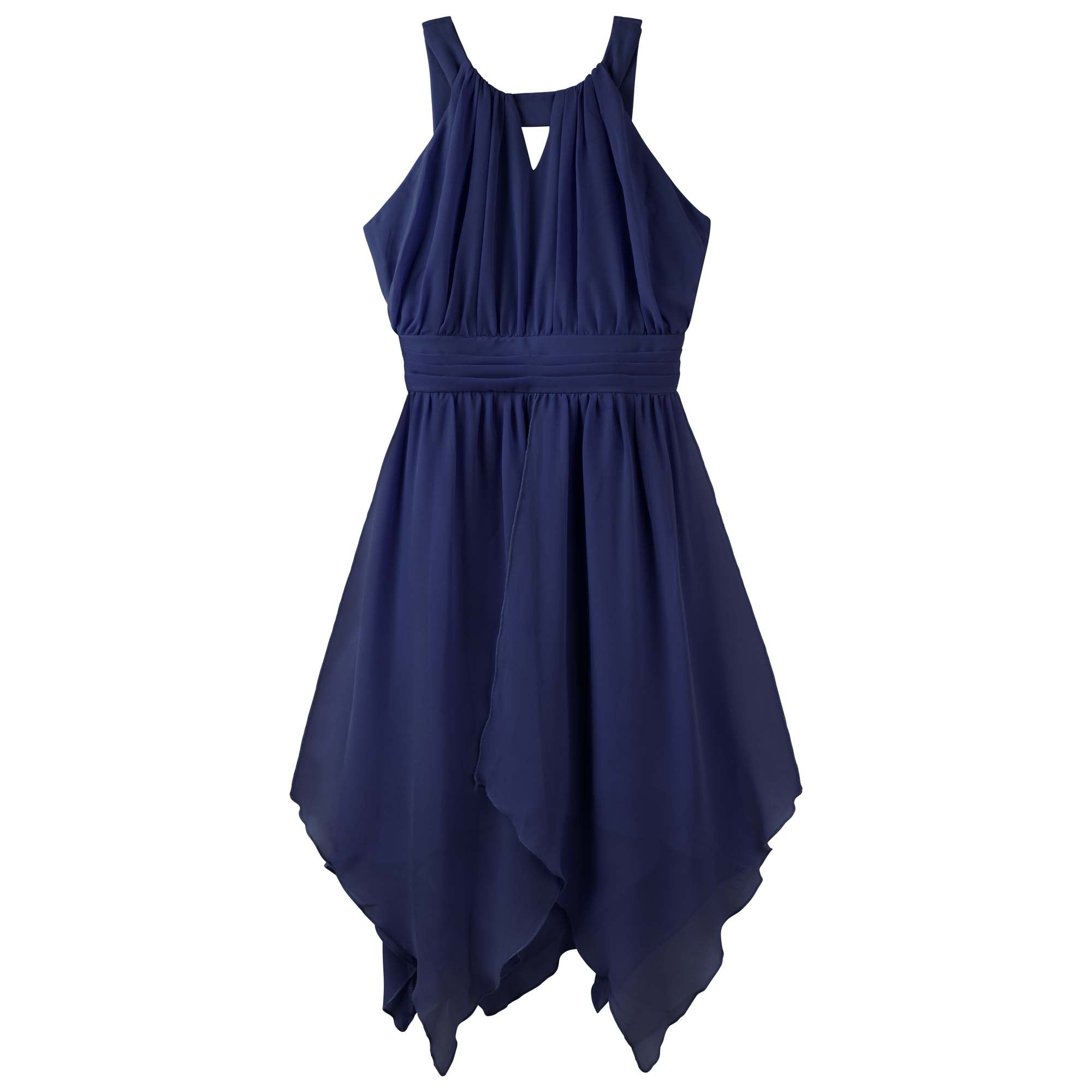 Angelene Panelled Dress - Navy - Designer Kidz