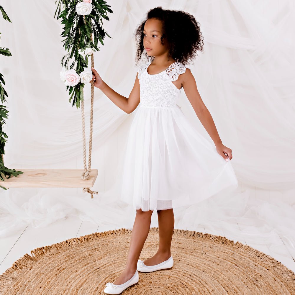 Angie Lace Bodice Dress - Designer Kidz