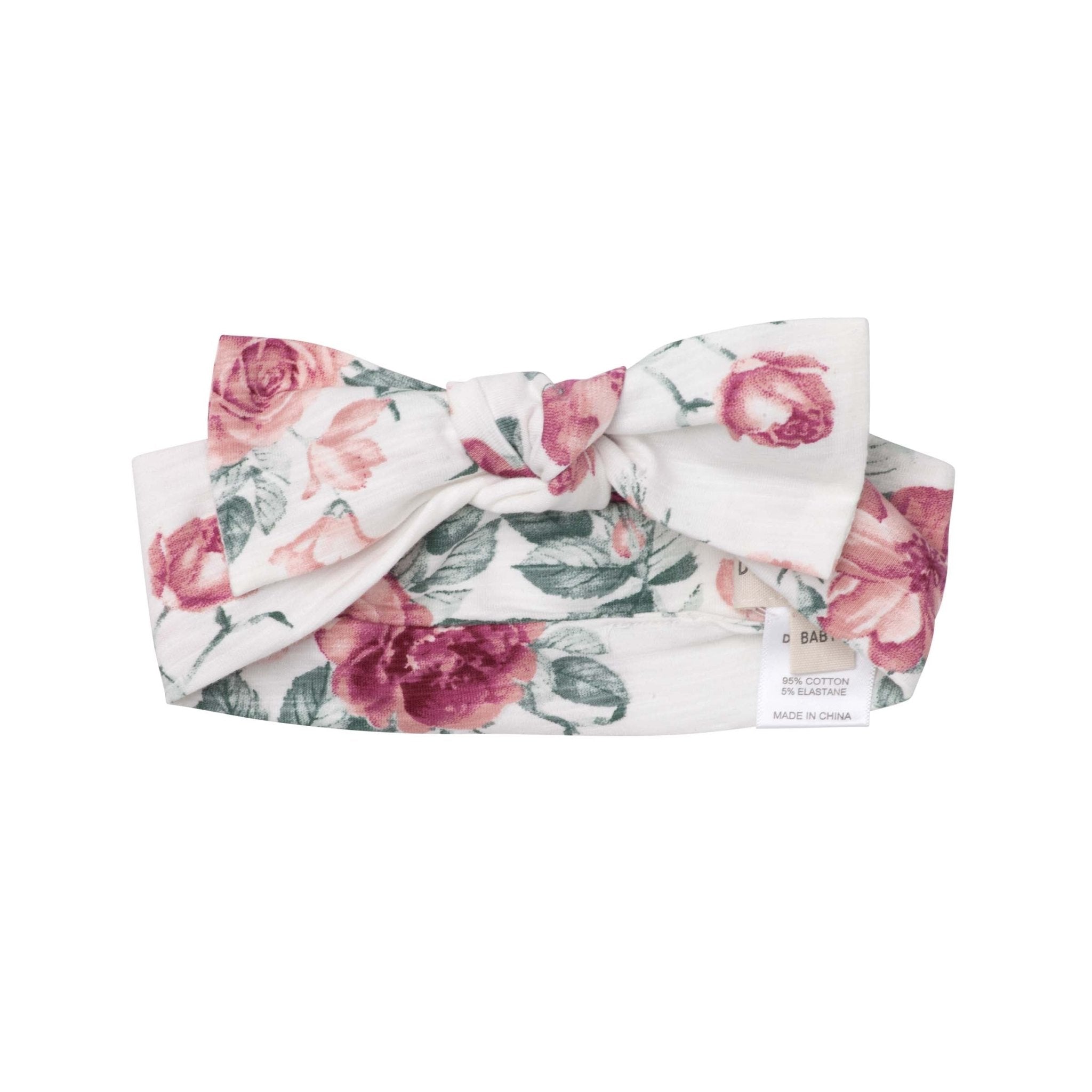 Audrey Floral Headband - Tea Rose - Designer Kidz