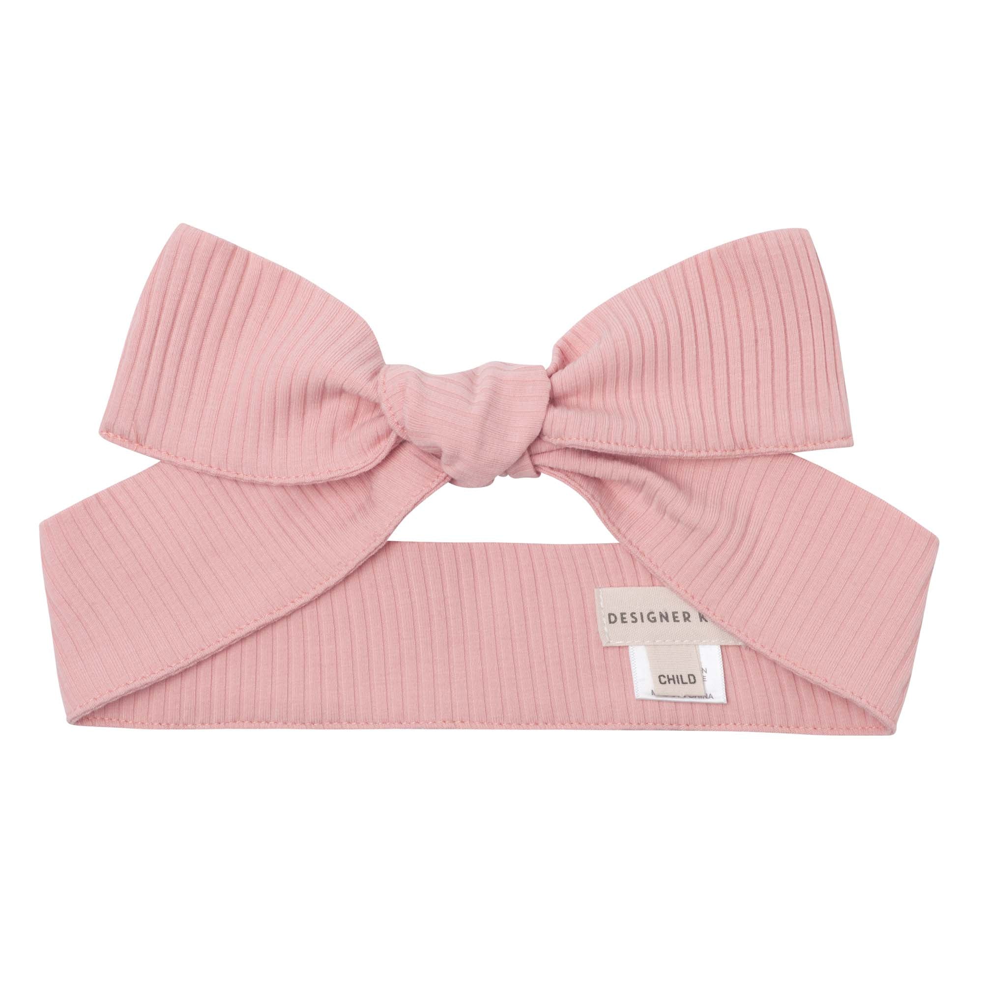 Ballet Pink Rib Headband - Designer Kidz