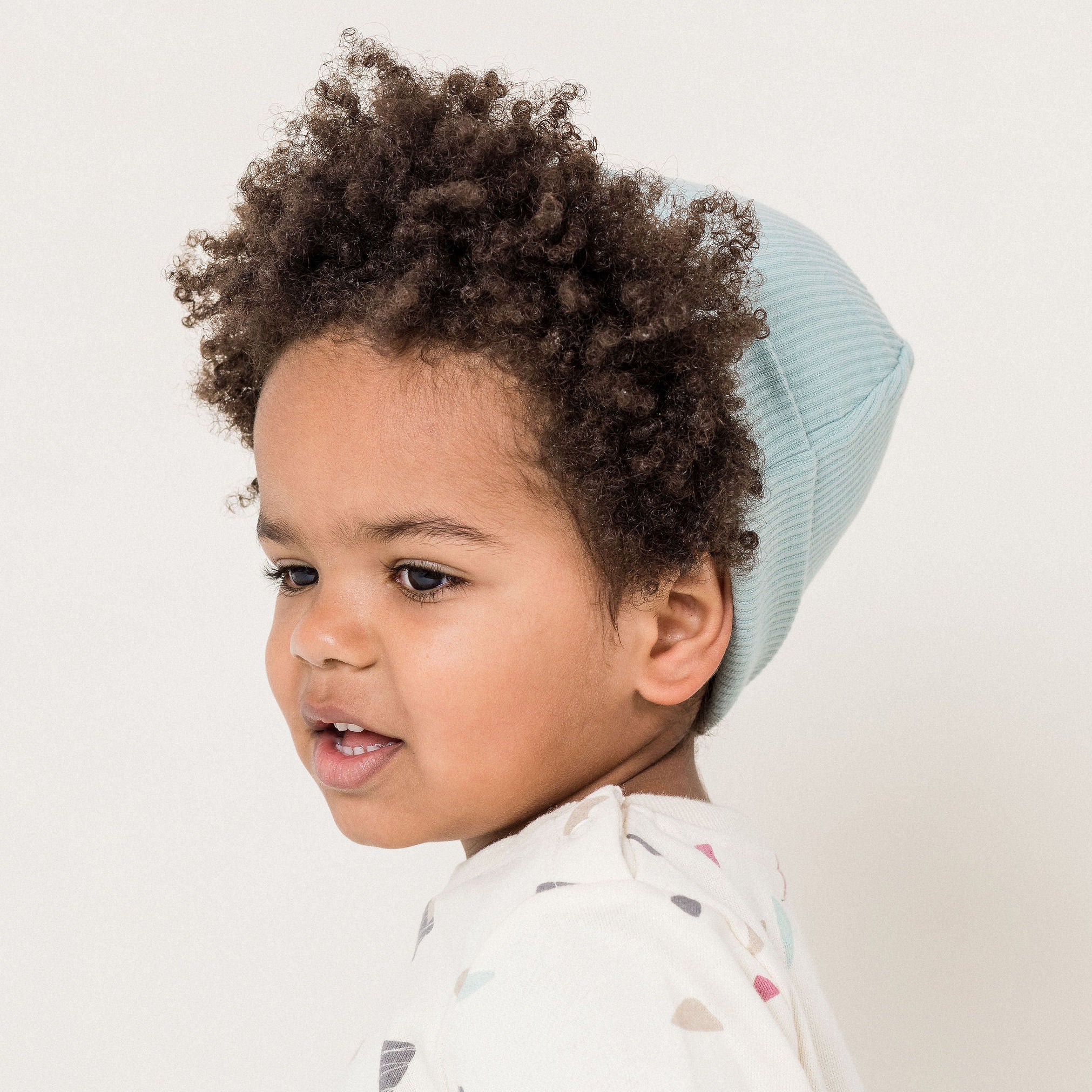 Bobbie Rib Beanie - Sage - Designer Kidz