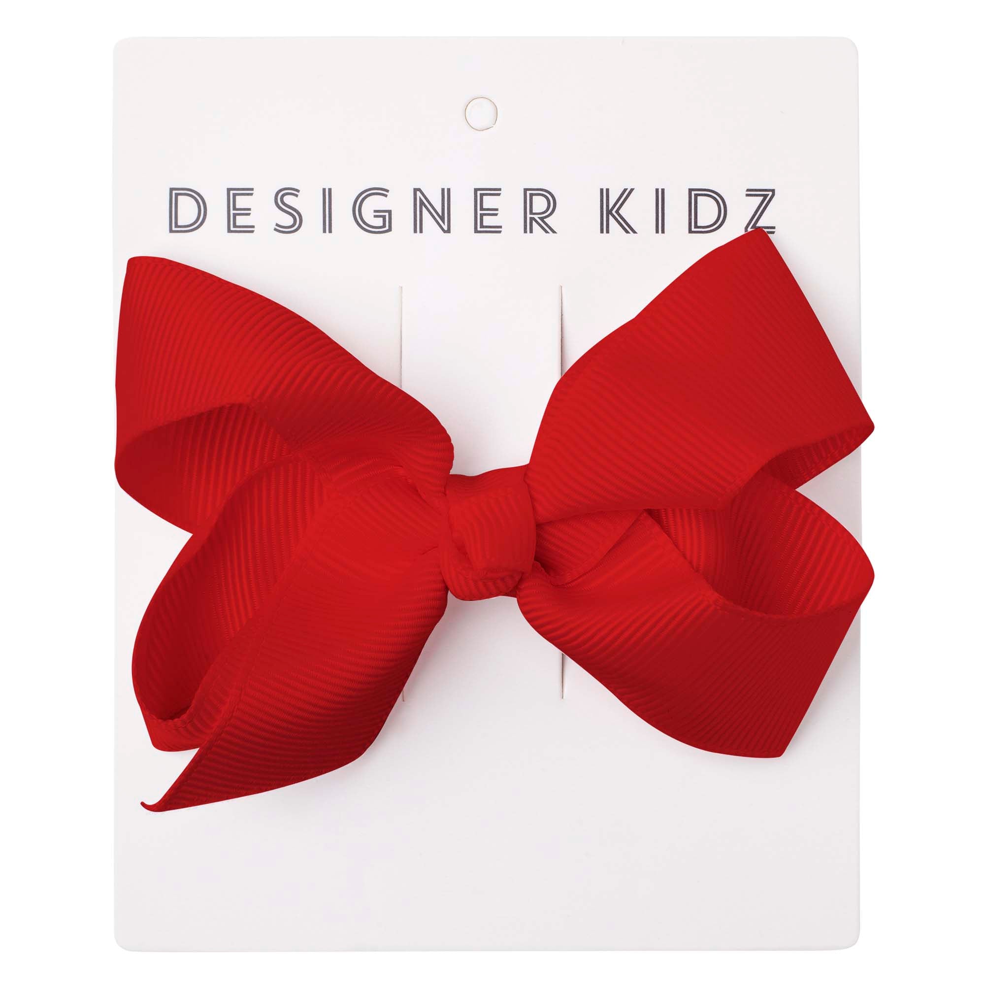 Bow Hair Clip - Red - Designer Kidz