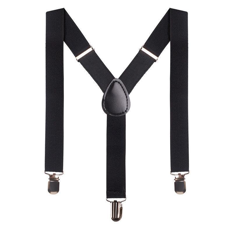 Bradley Boys Suspenders - Black - Designer Kidz