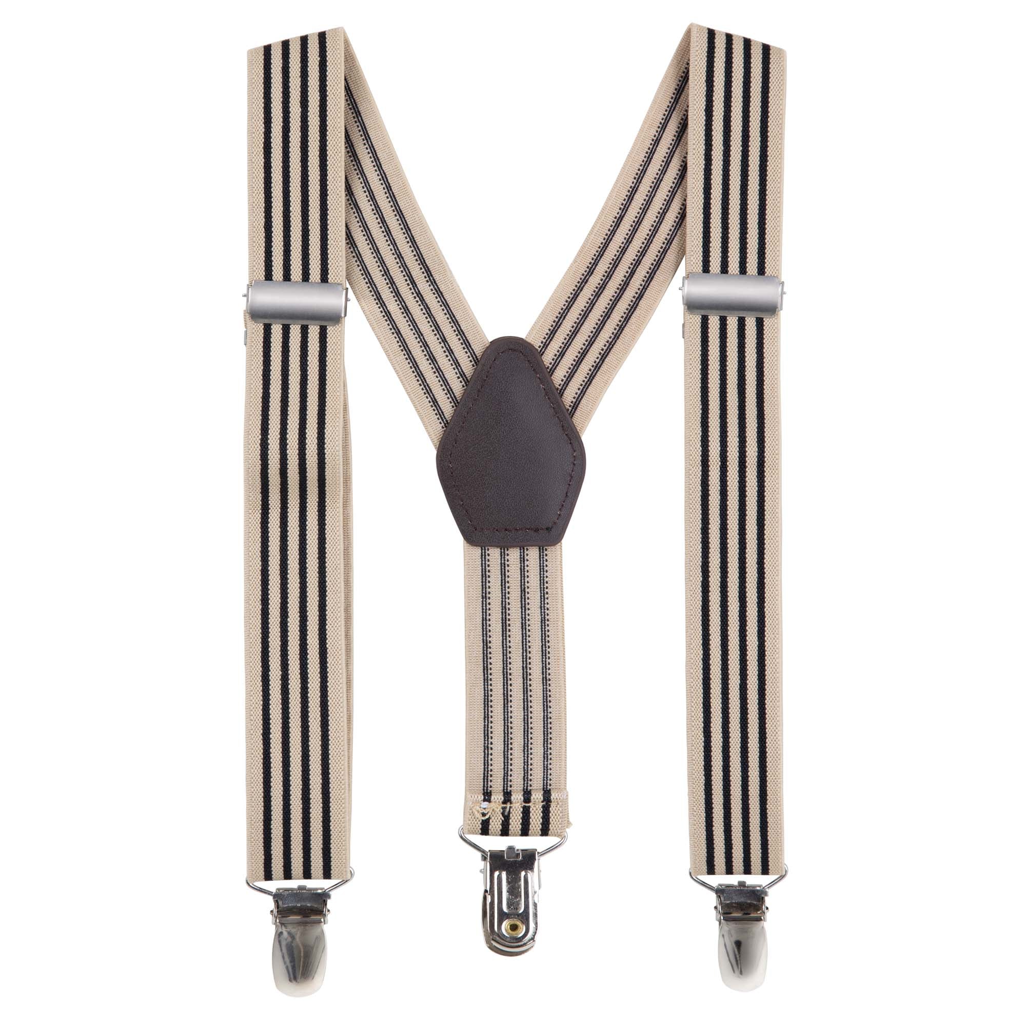 Bradley Boys Suspenders - Black Stripe - Designer Kidz