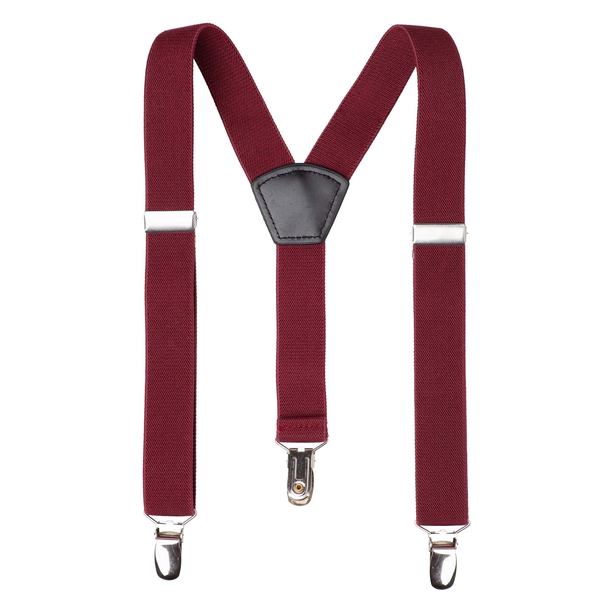 Bradley Boys Suspenders - Burgundy - Designer Kidz