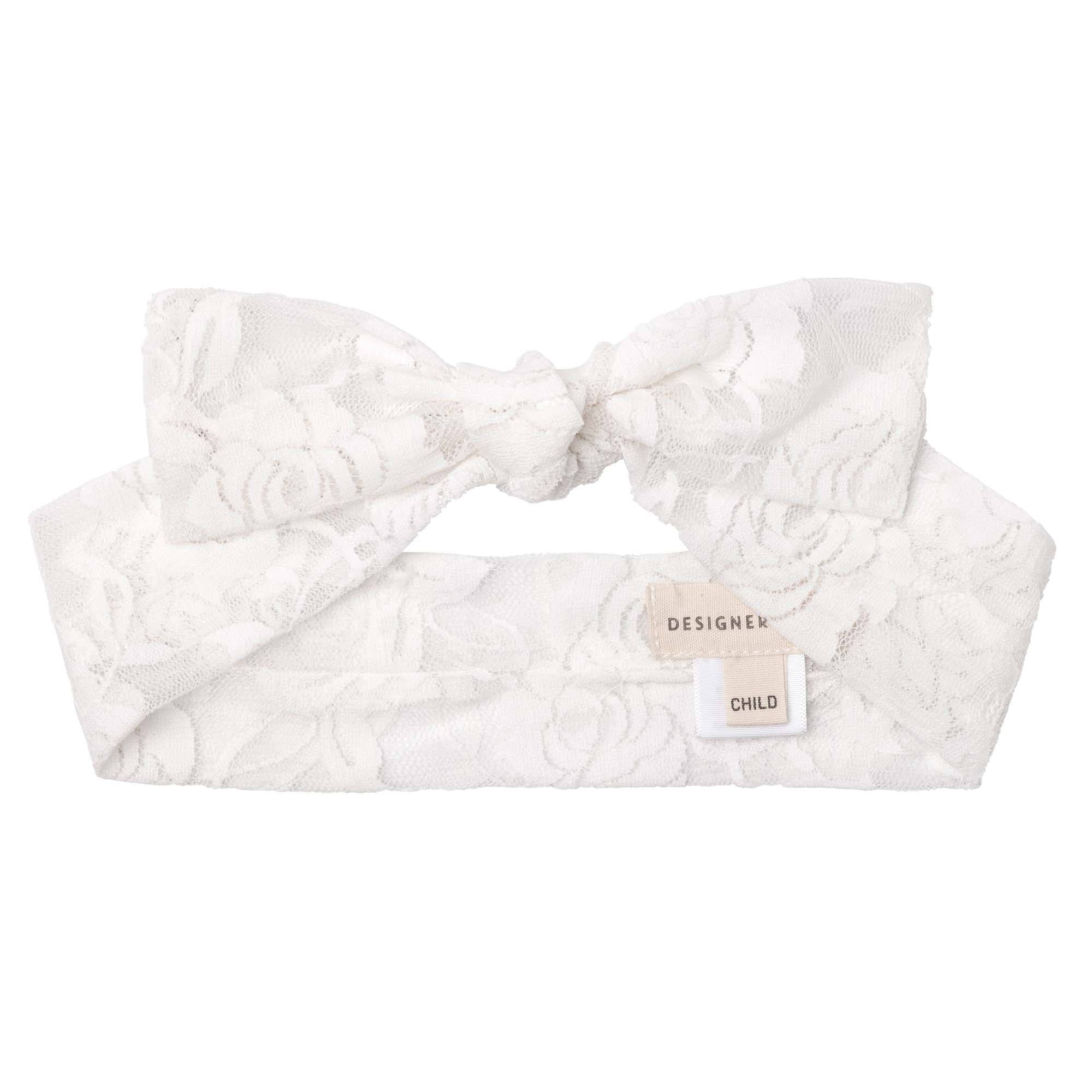 Candi Lace Headband - Ivory - Designer Kidz