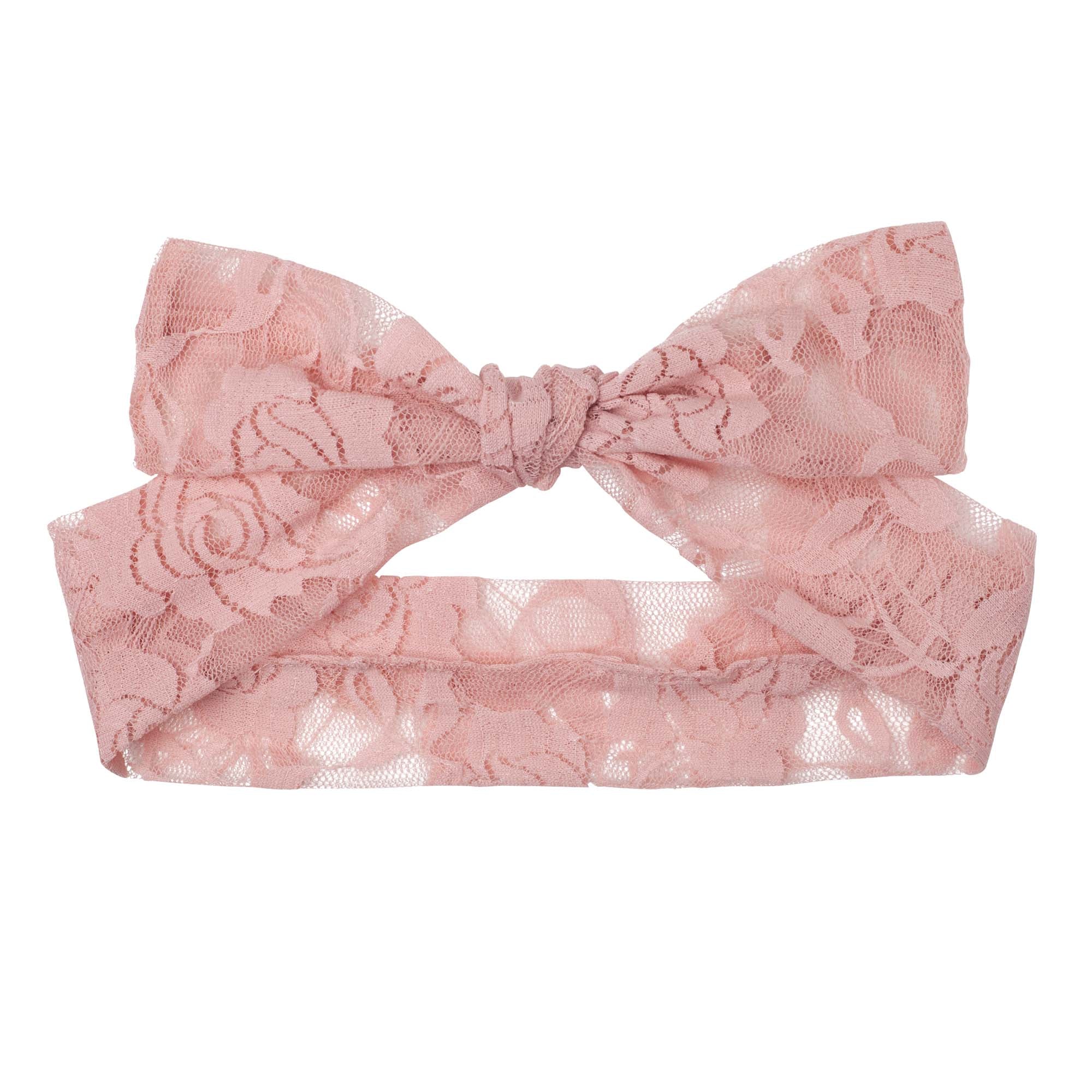 Candi Lace Headband - Tea Rose - Designer Kidz