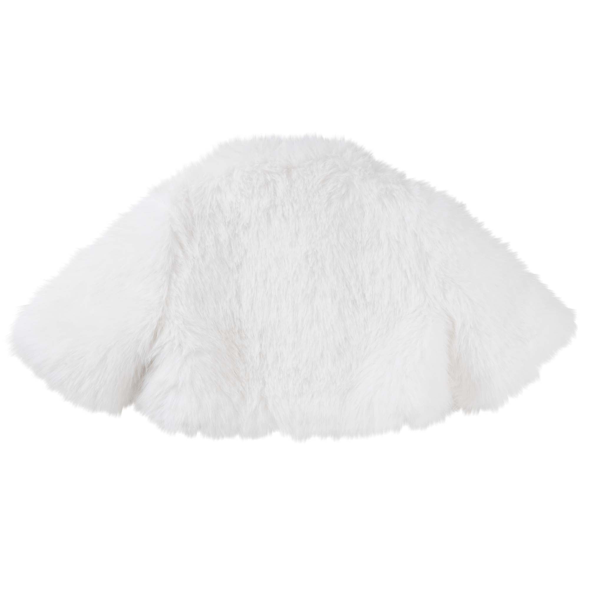 Elise Faux Fur Jacket - Ivory - Designer Kidz