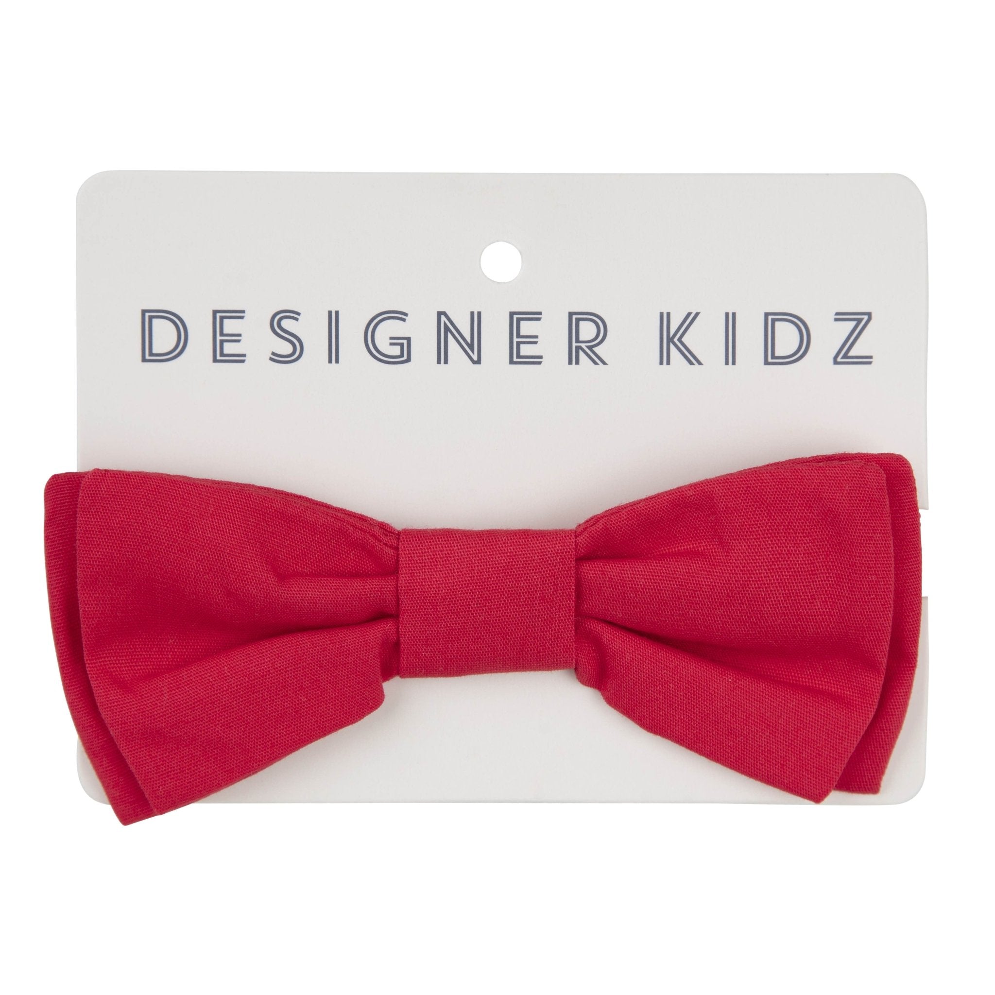 Finley Bow Tie - Red - Designer Kidz