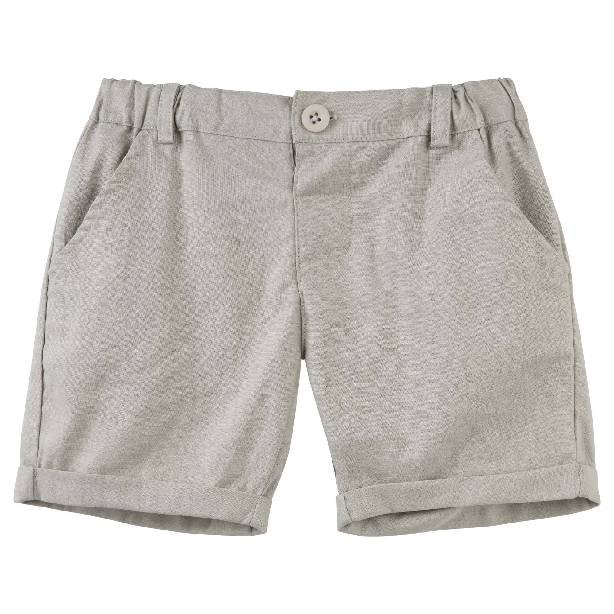 Finley Linen Shorts - Pistachio - Designer Kidz