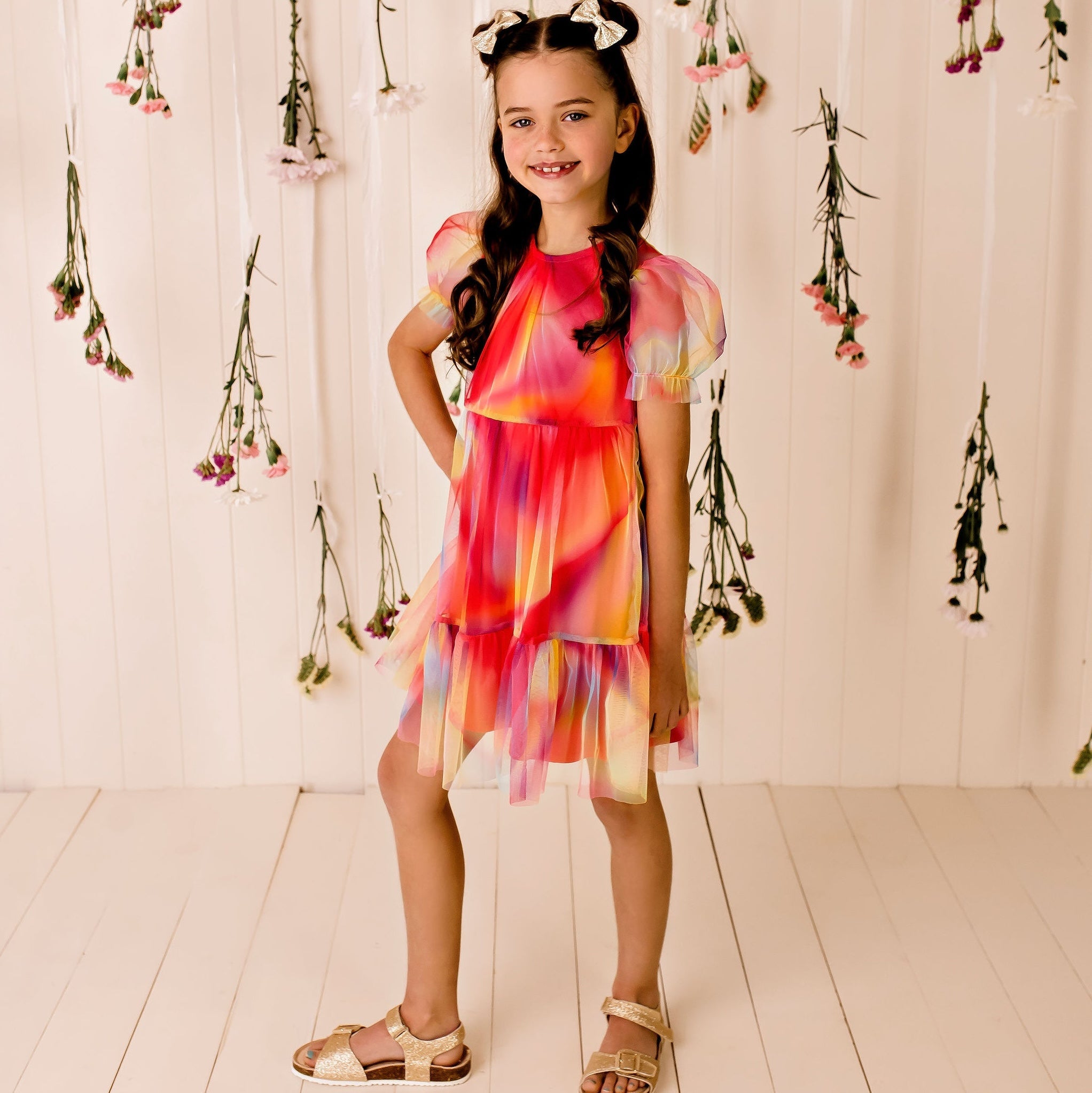 Galaxy Tiered Tulle Dress - Designer Kidz