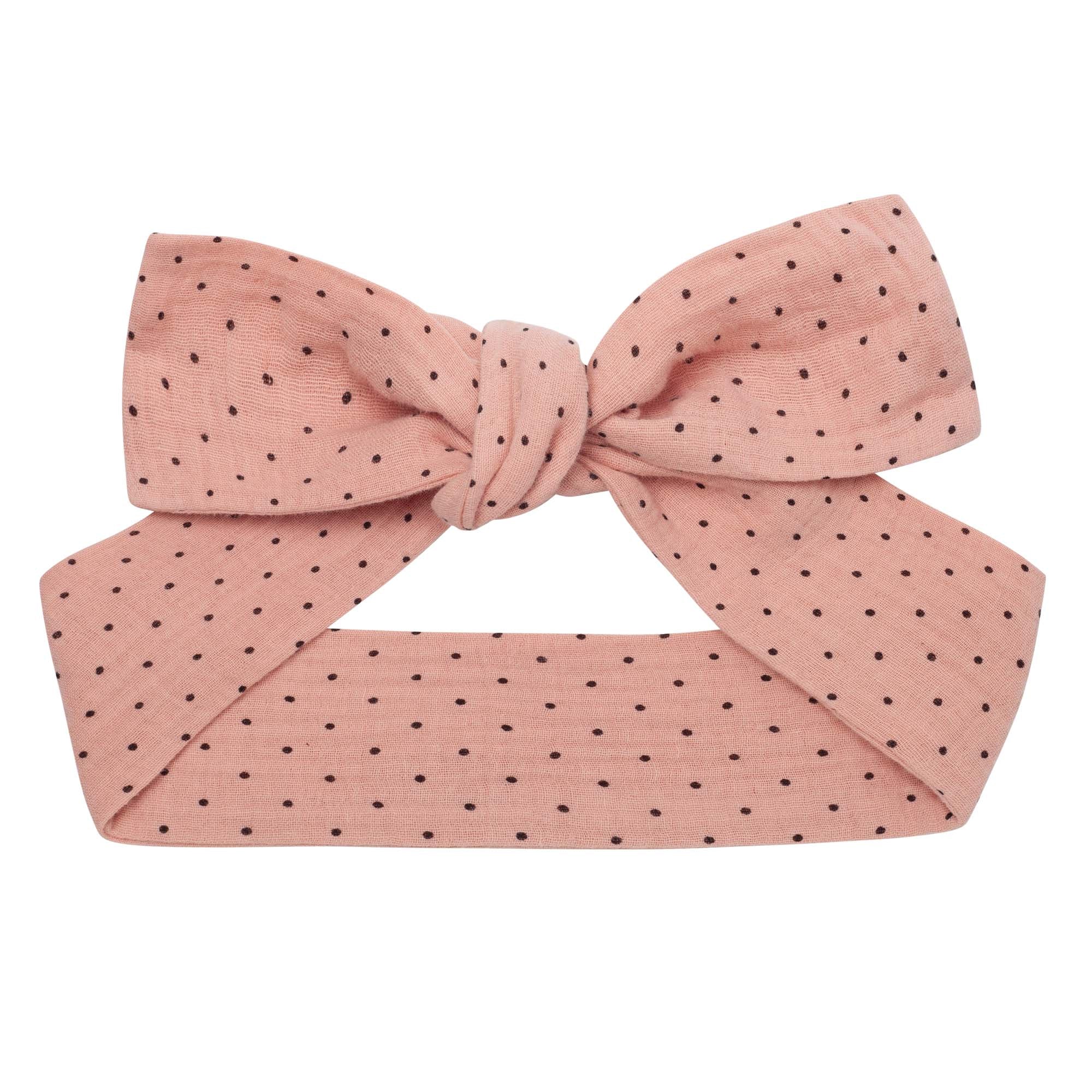 Georgia Spot Headband - Dusty Pink - Designer Kidz