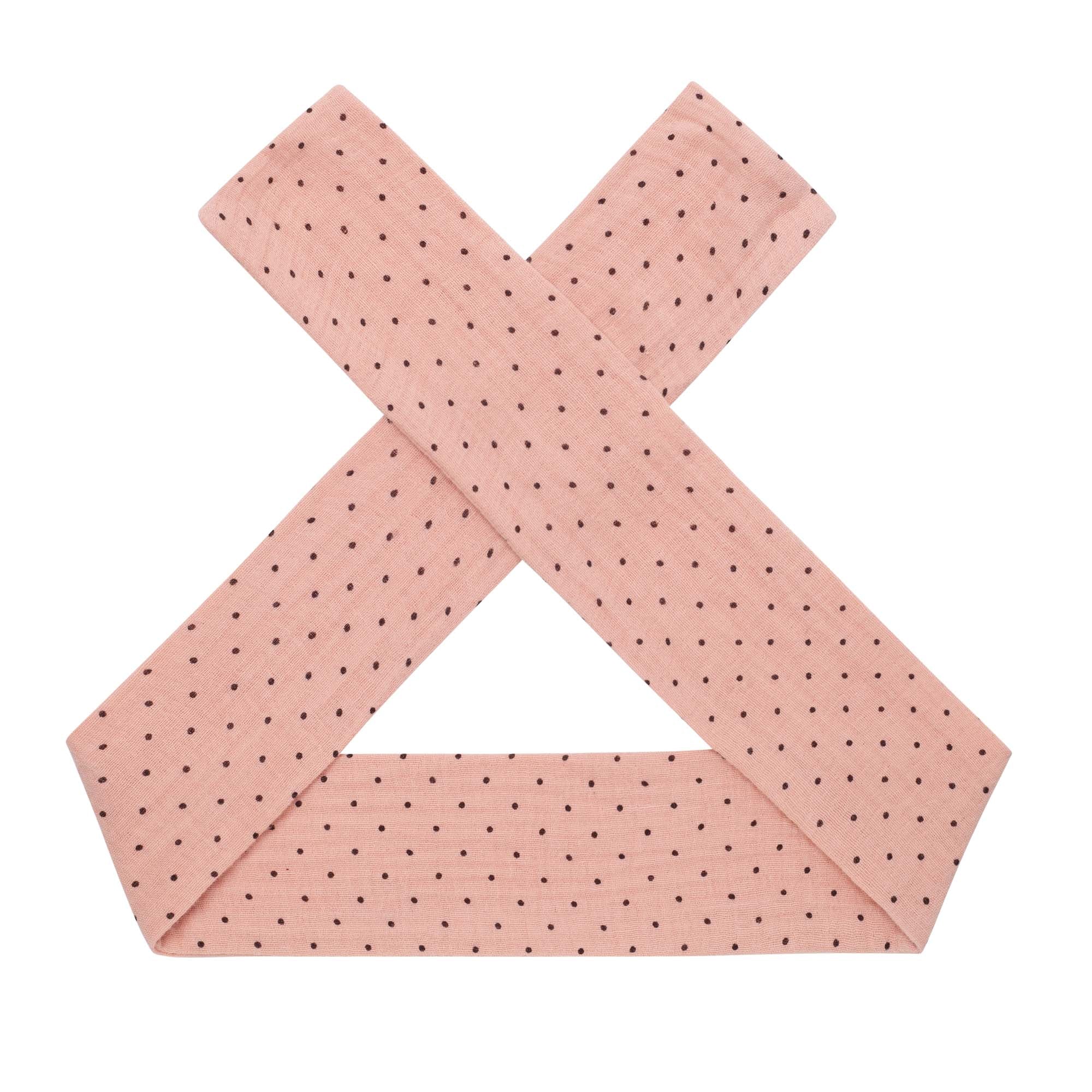 Georgia Spot Headband - Dusty Pink - Designer Kidz