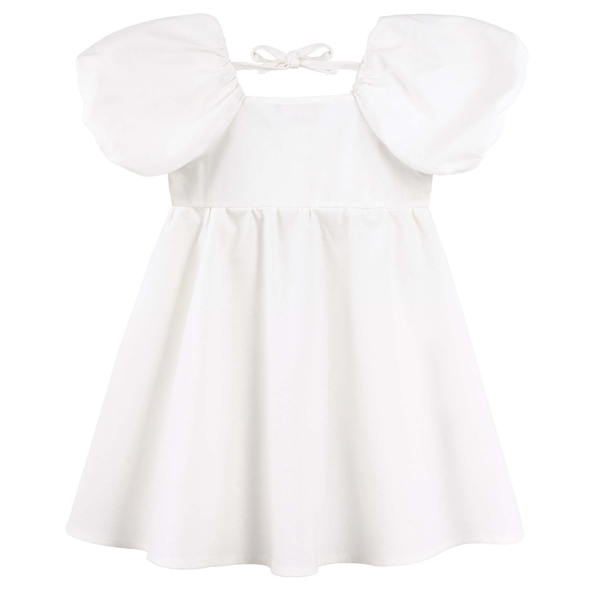 Grace Linen Baby Dress - Ecru - Designer Kidz