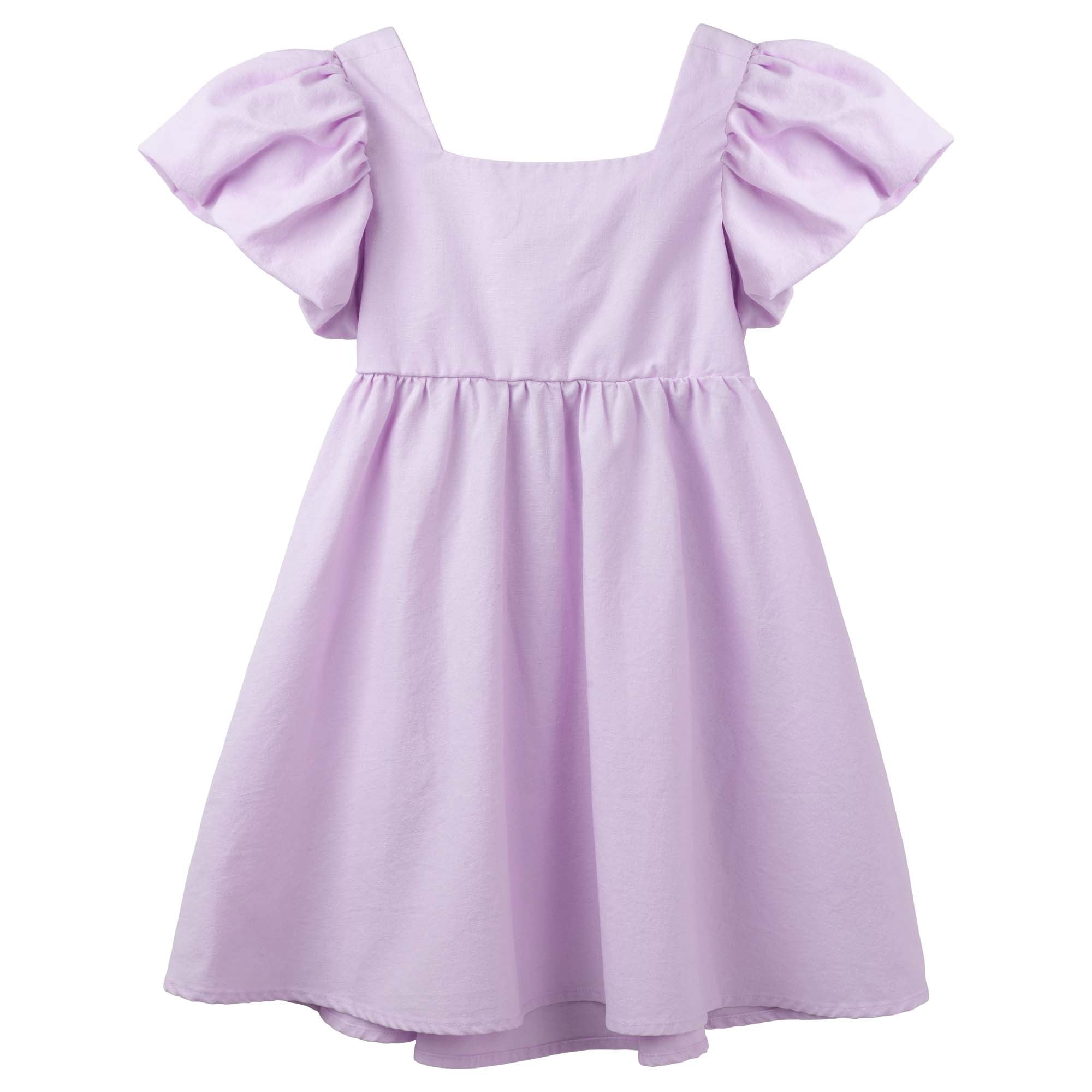 Grace Tie Back Dress - Lavender - Designer Kidz