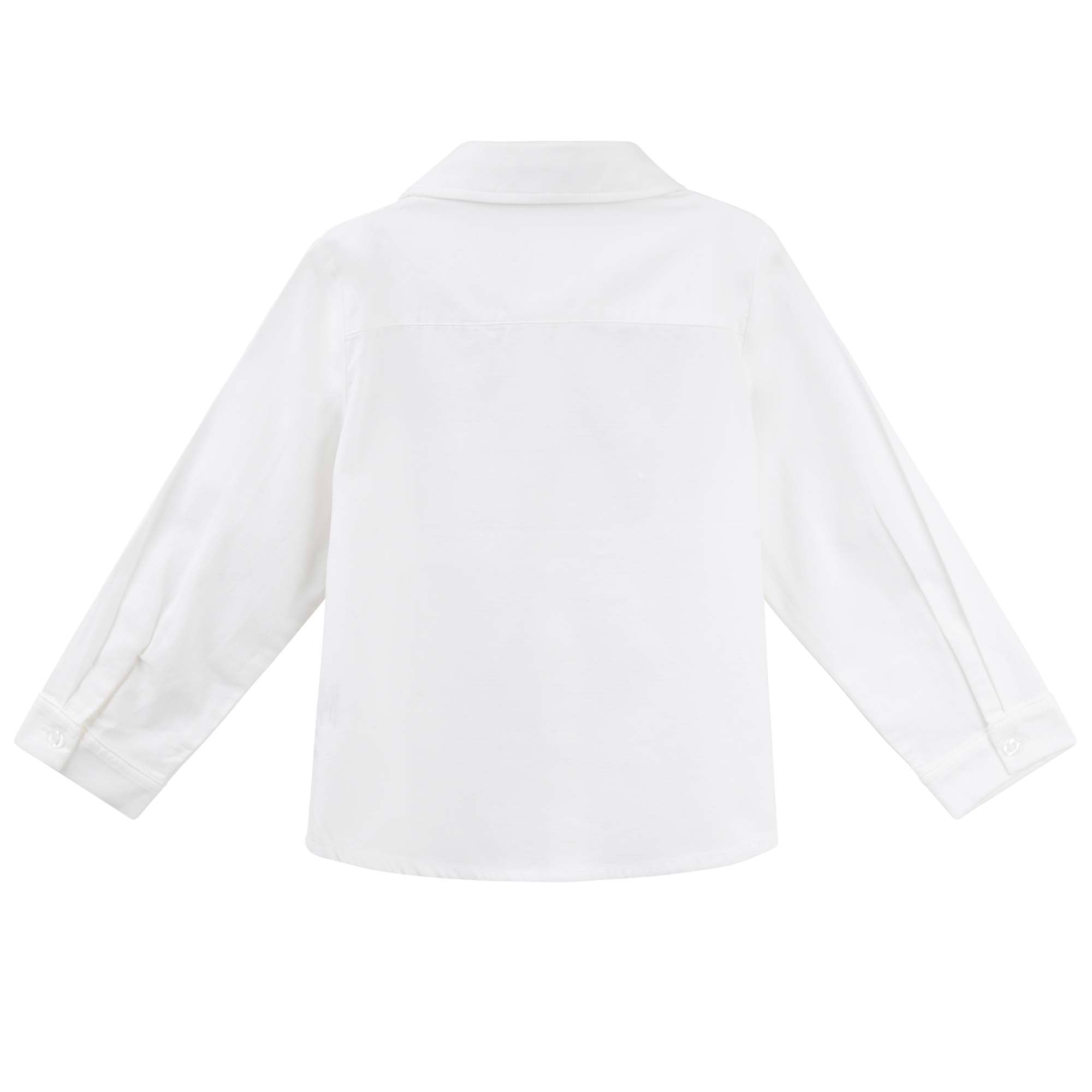 Jackson L/S Formal Shirt - White - Designer Kidz