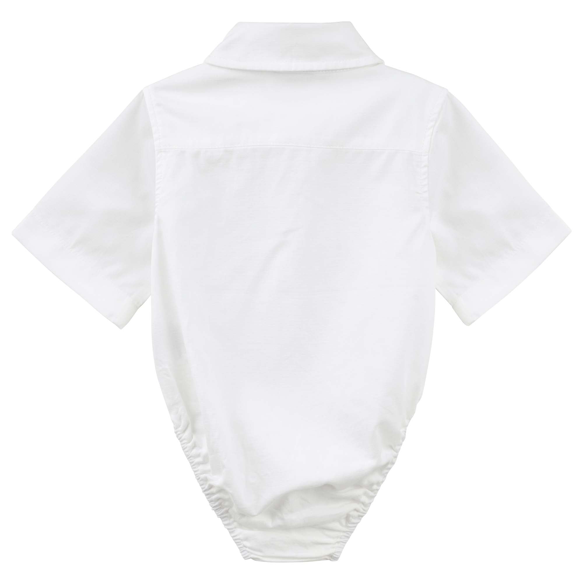 Jackson S/S Formal Romper - White - Designer Kidz