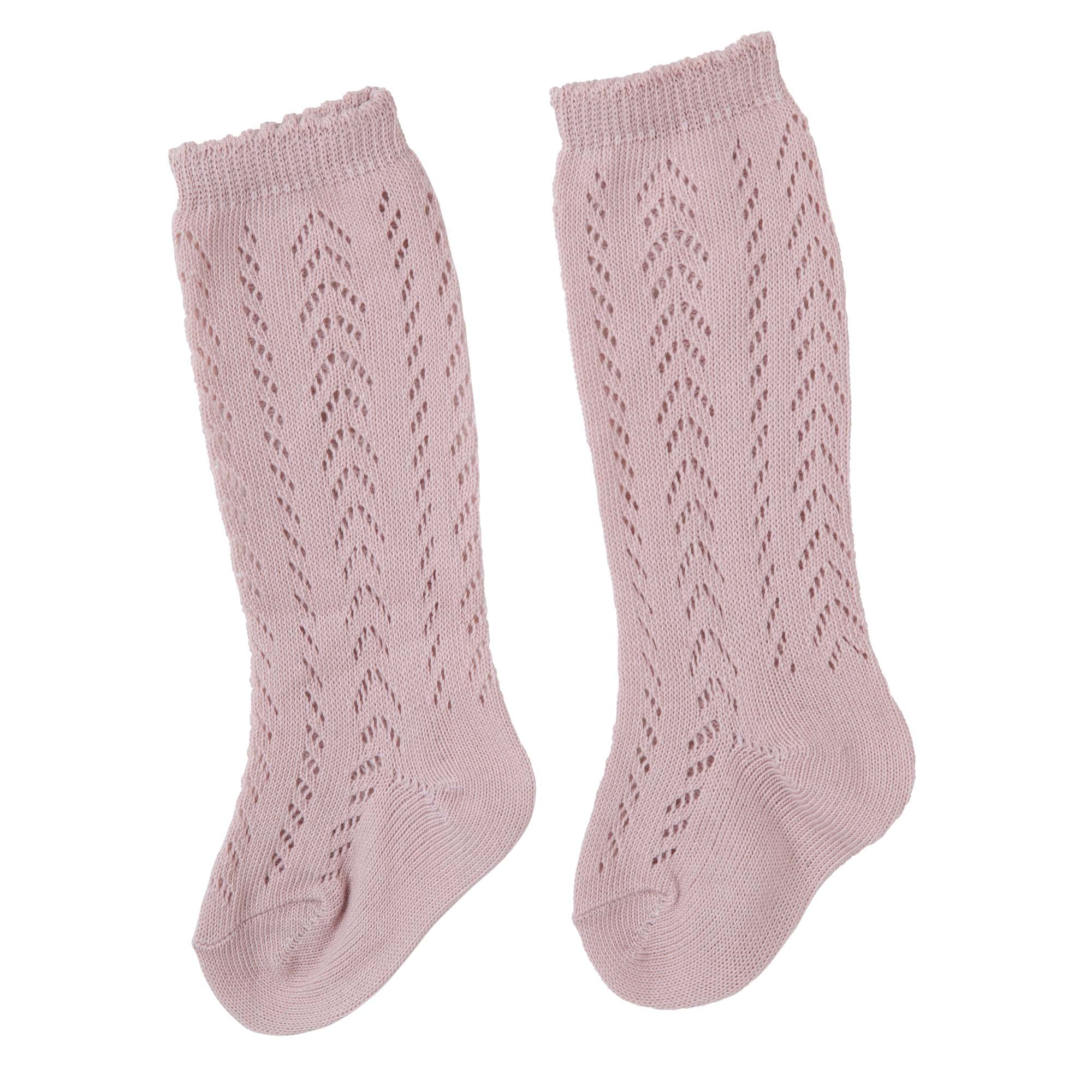 Knee High Socks - Dusty Pink - Designer Kidz