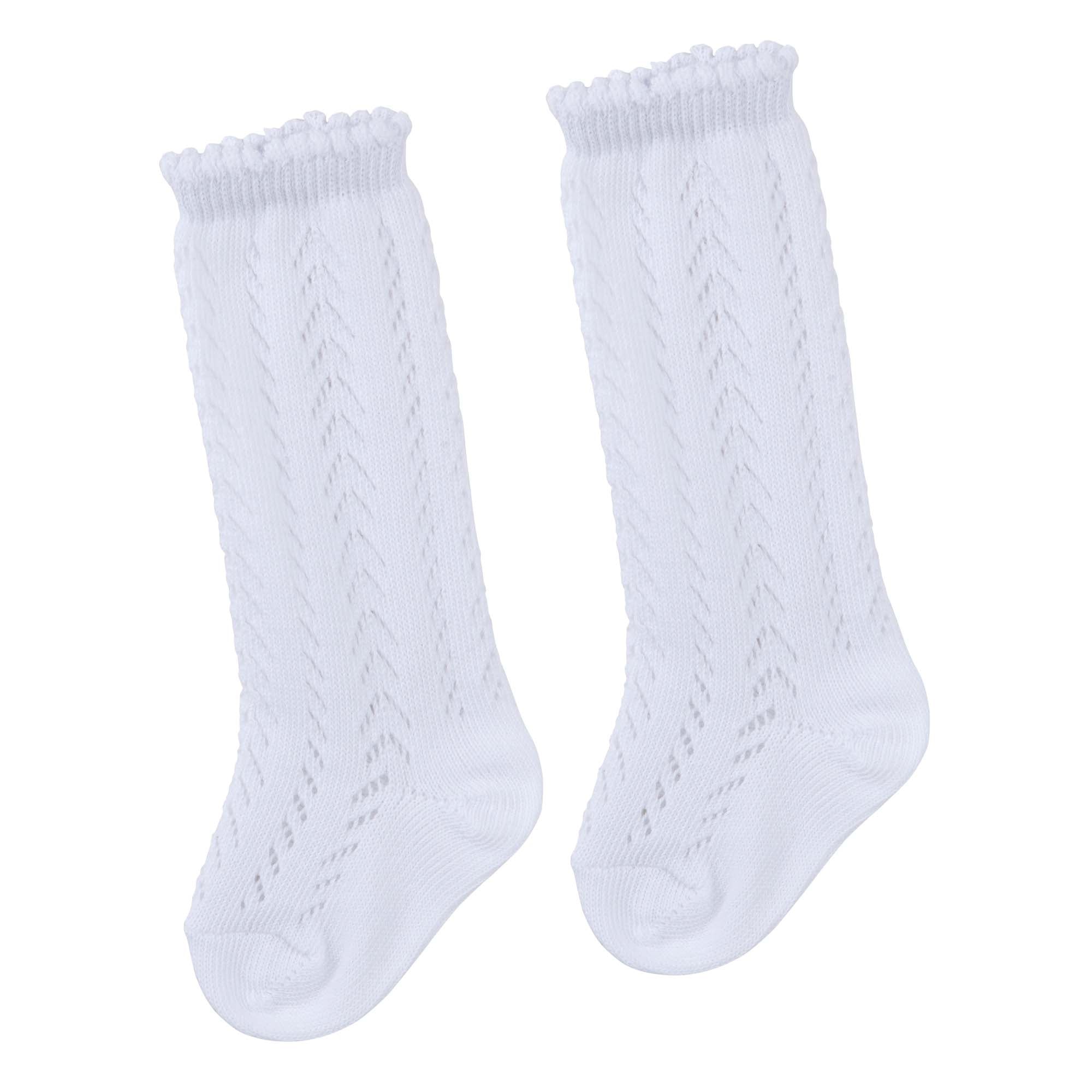 Knee High Socks - Ivory - Designer Kidz