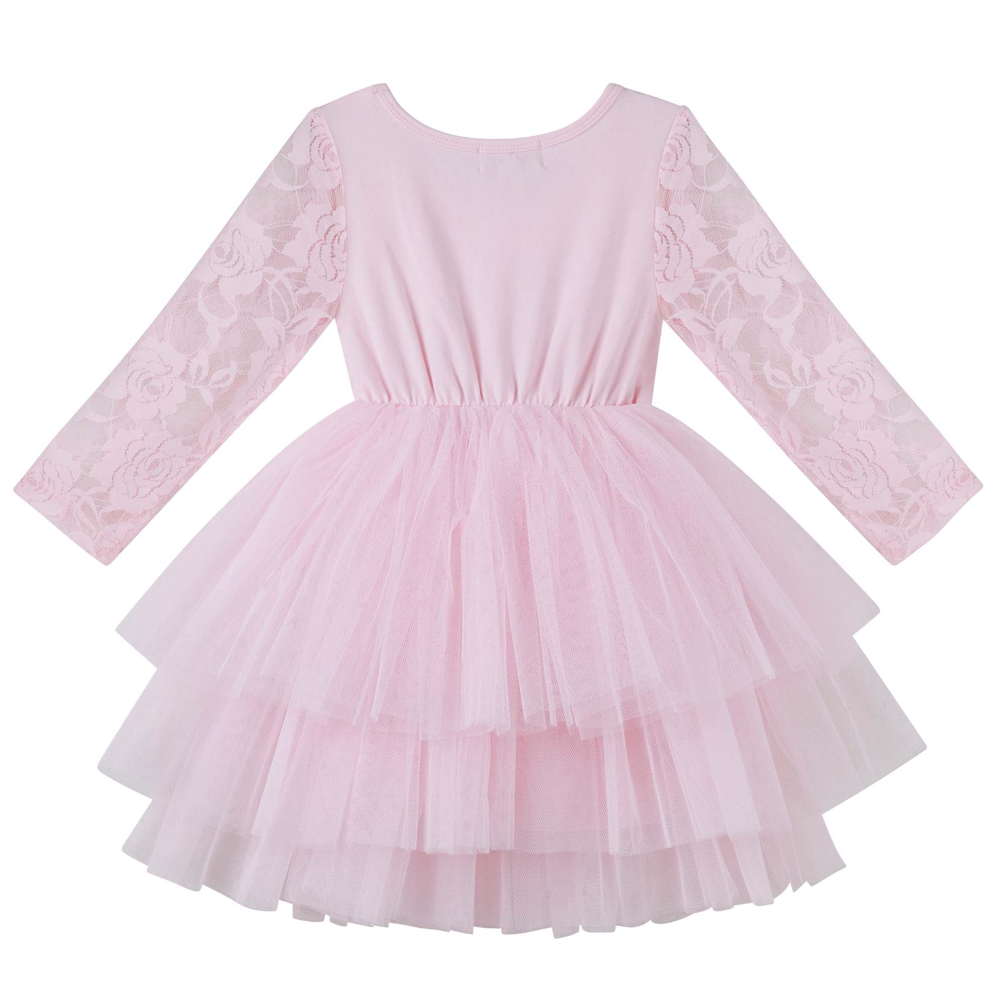 My First Lace Tutu L/S - Pink - Designer Kidz