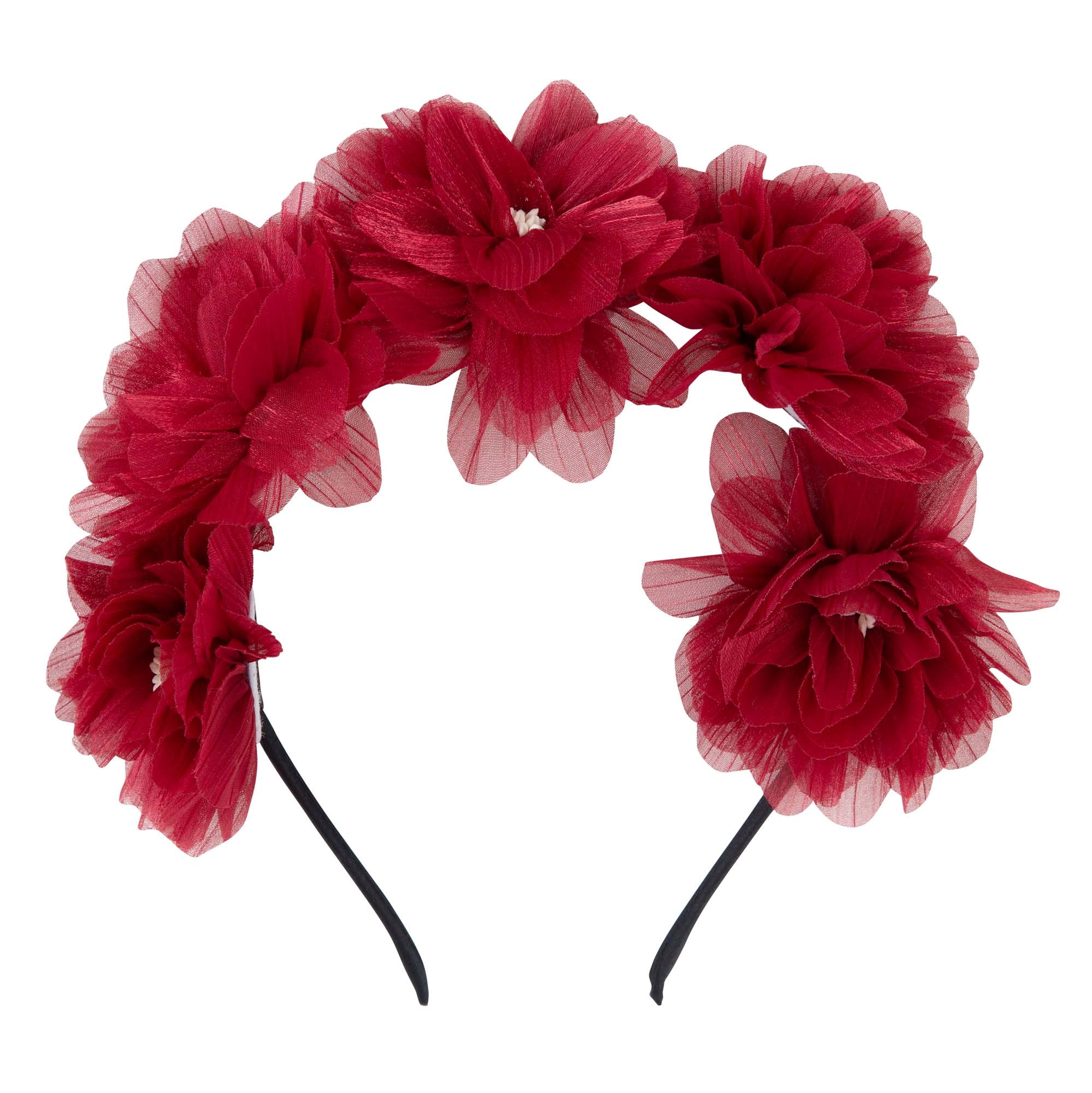 Olivia Floral Headband - Rosewood - Designer Kidz