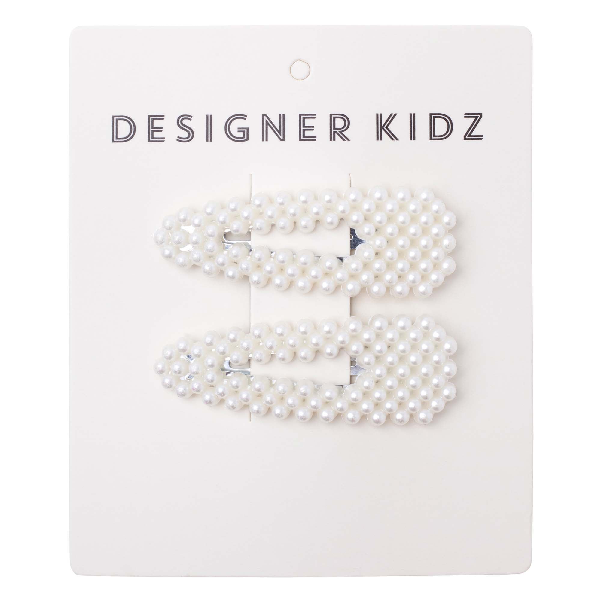 Pearl Hair Clips - Ivory - Designer Kidz