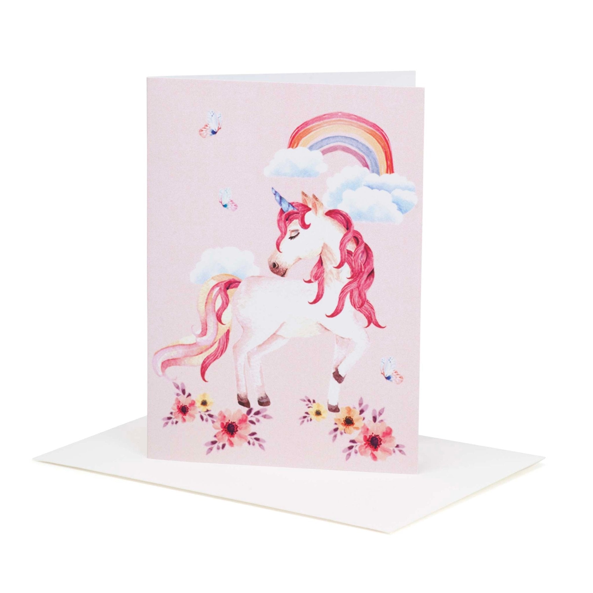 Rainbow Unicorn Greeting Card - Designer Kidz