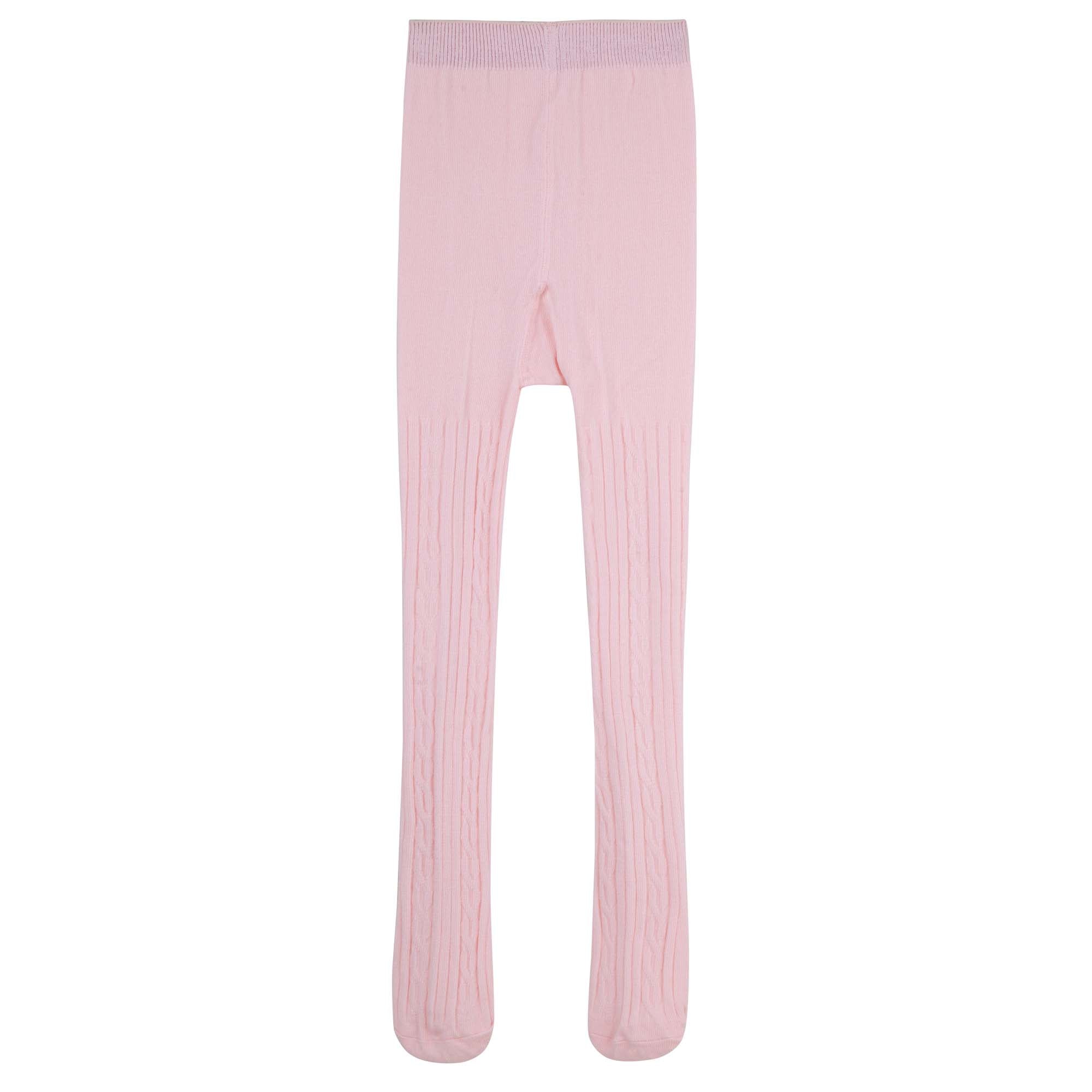 Rib Tights - Pale Pink - Designer Kidz