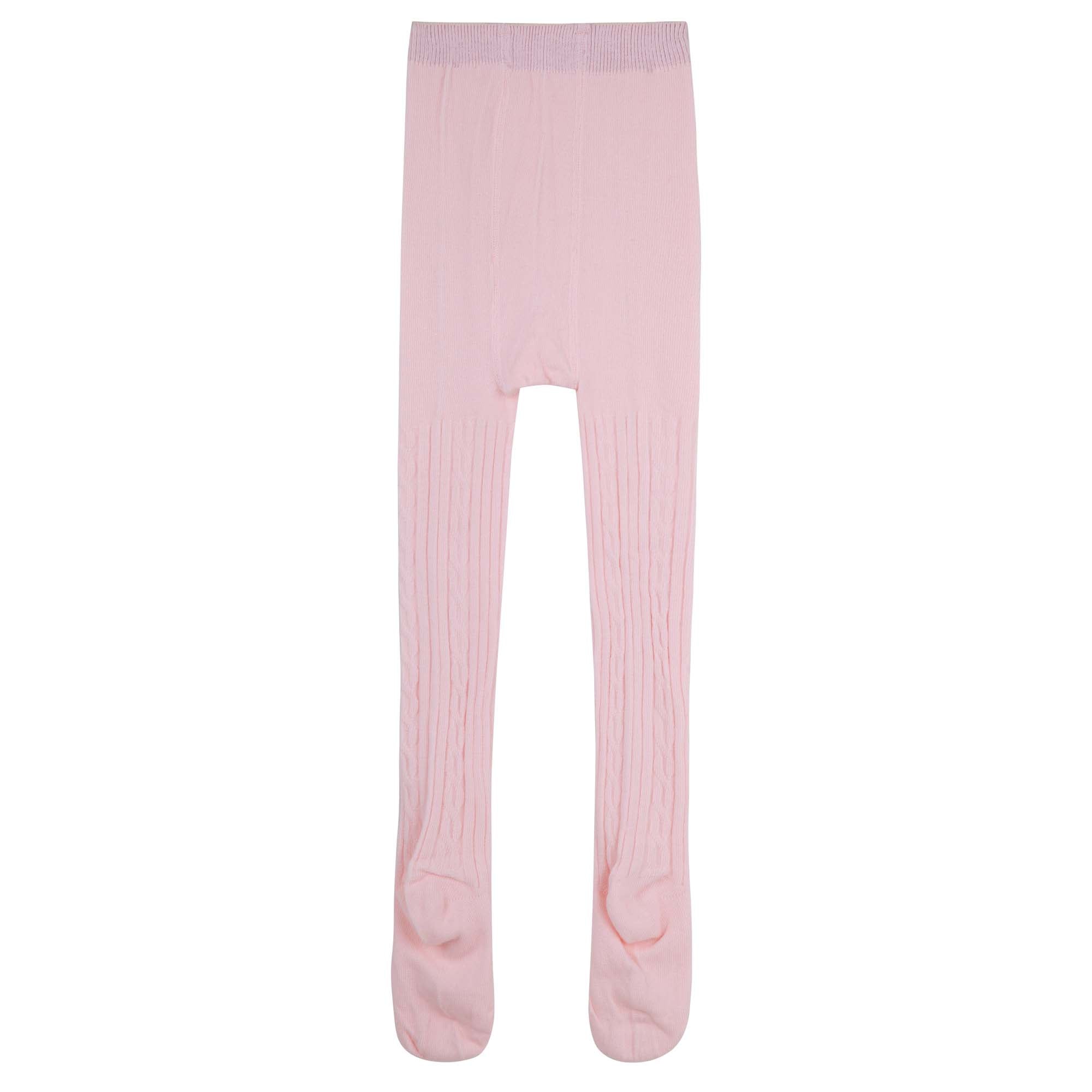 Rib Tights - Pale Pink - Designer Kidz