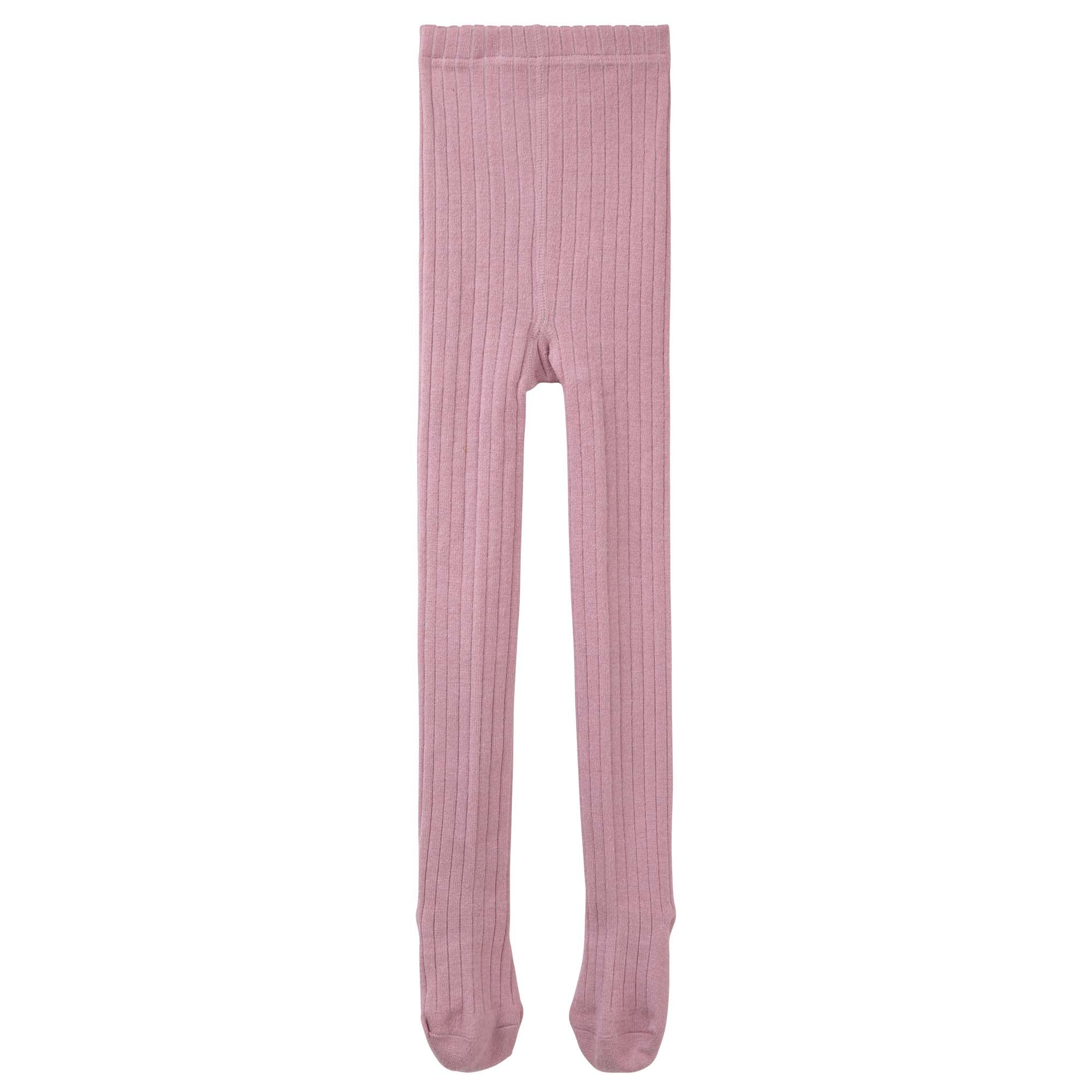 Rib Tights - Pink - Designer Kidz