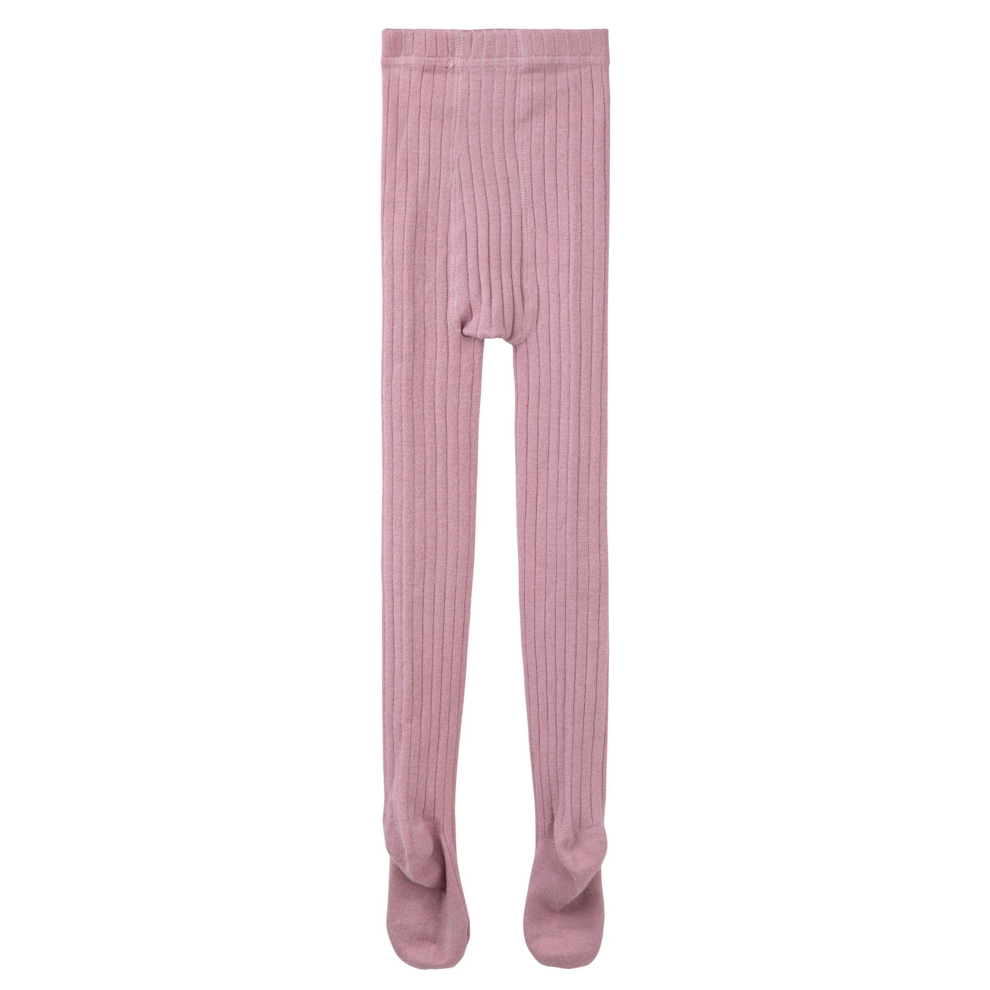 Rib Tights - Pink - Designer Kidz