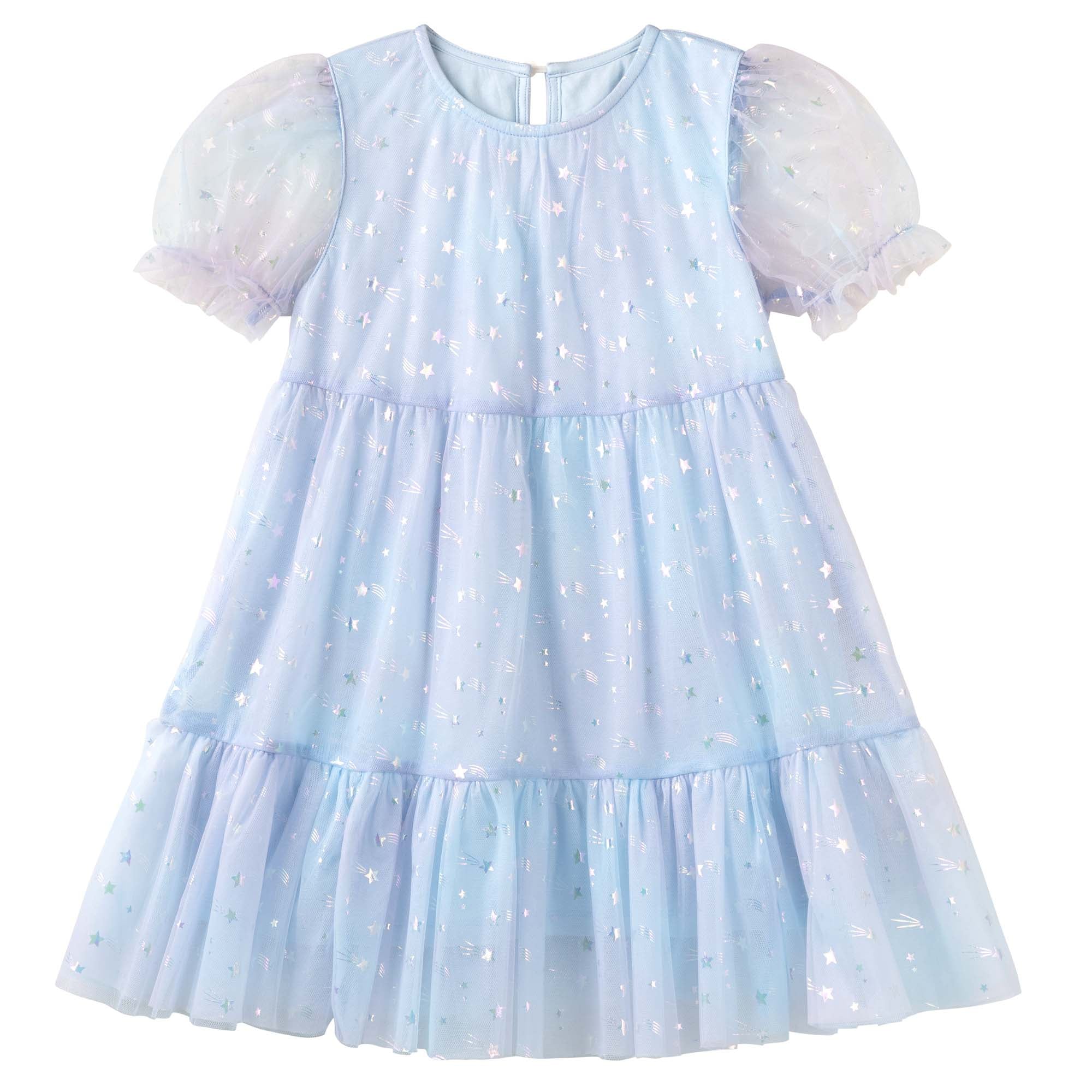 Shooting Star Tiered Dress - Designer Kidz