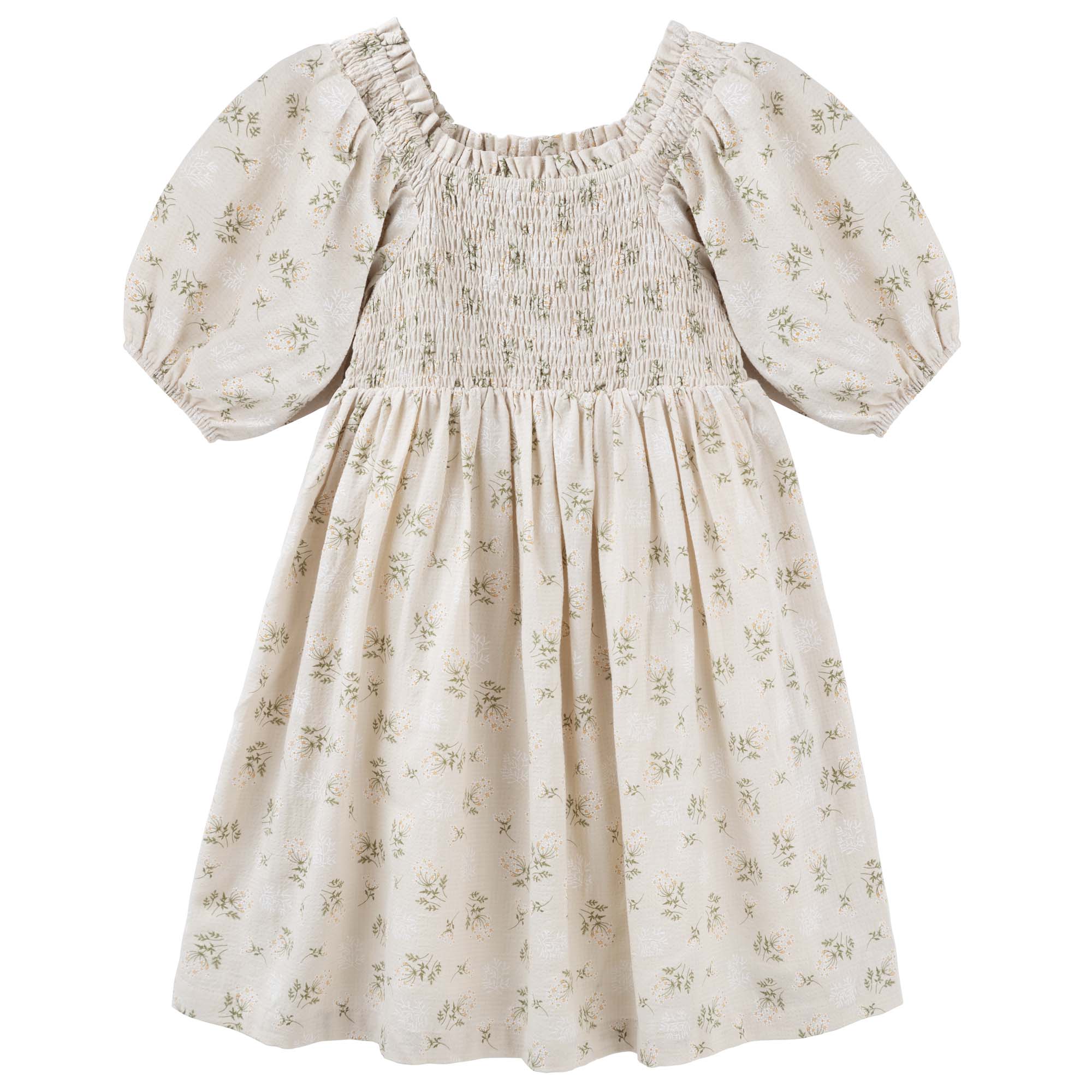 Thea Floral Puff Sleeve Dress - Designer Kidz