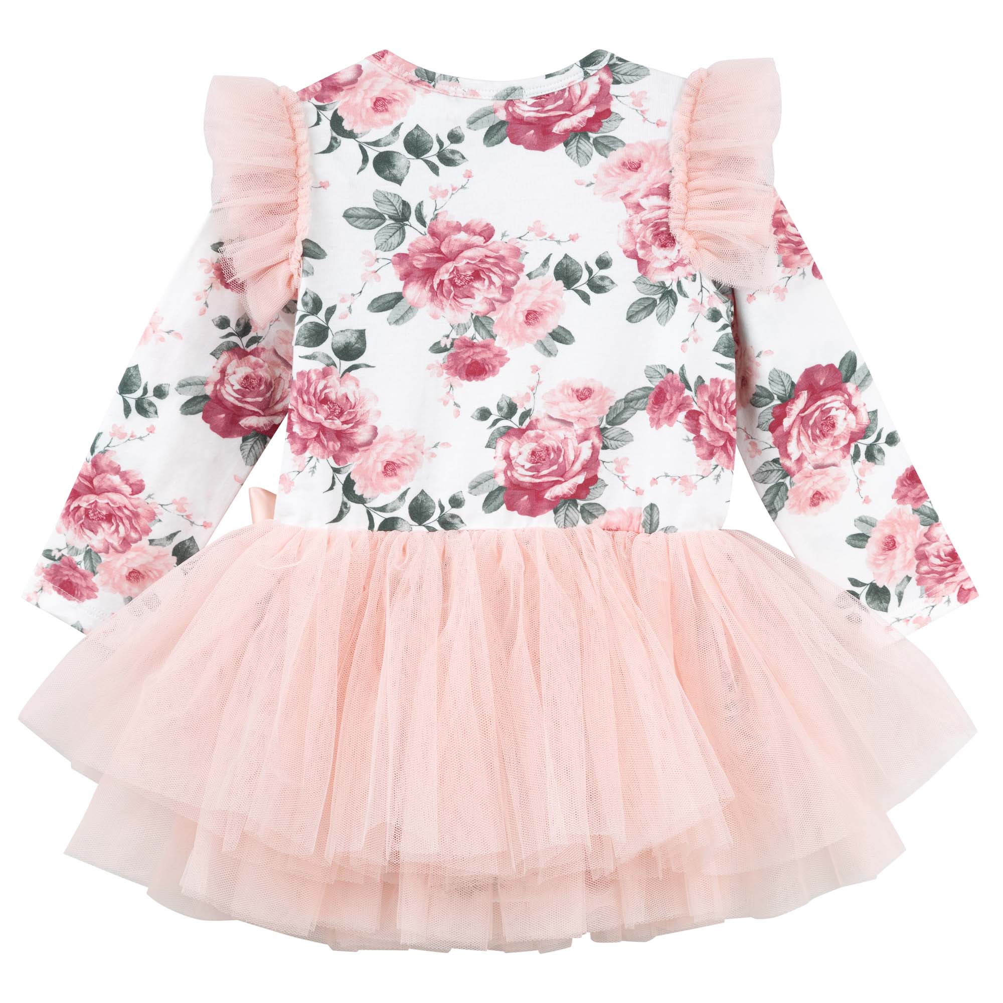 Tilly Floral L/S Tutu Romper - Designer Kidz